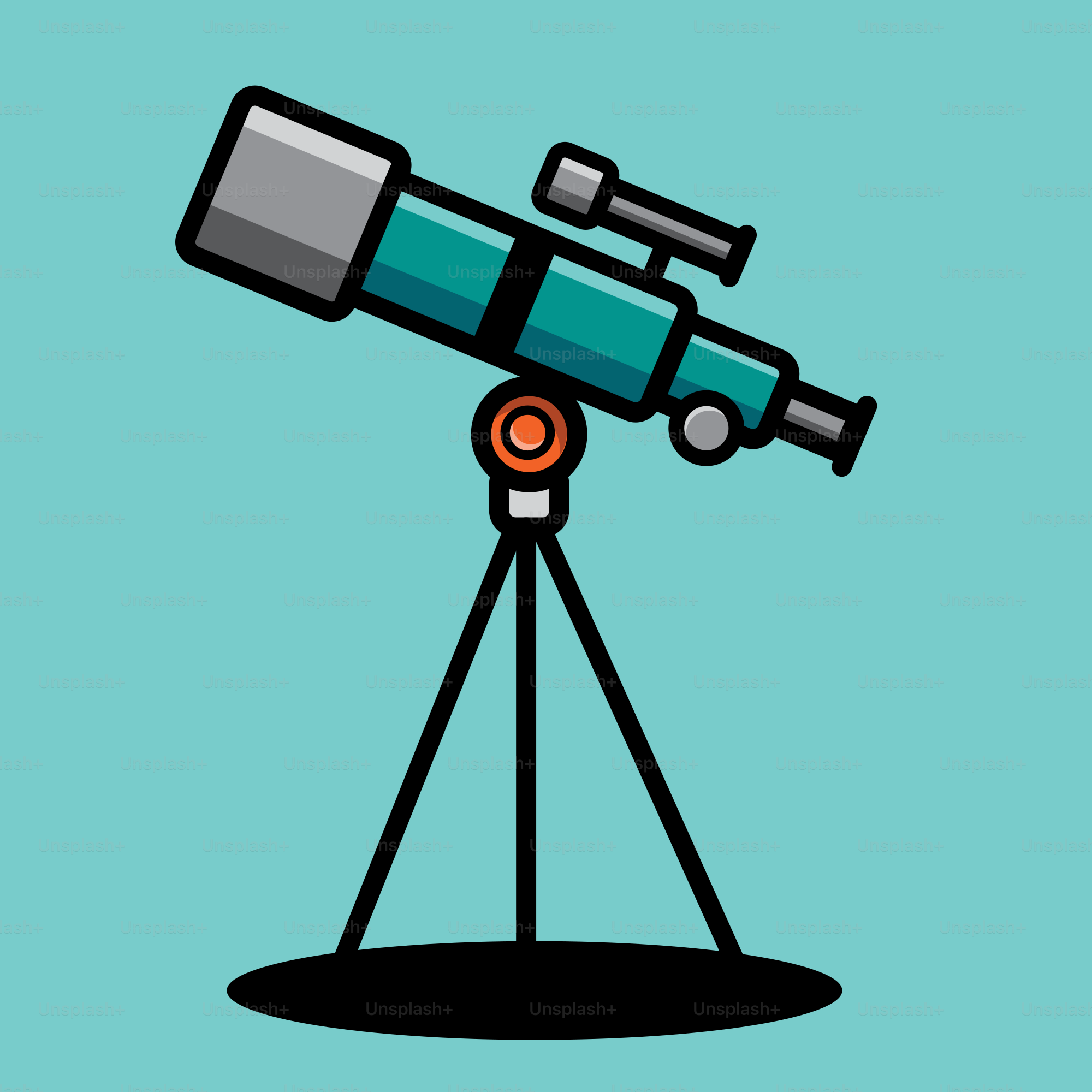 Un télescope posé sur un trépied