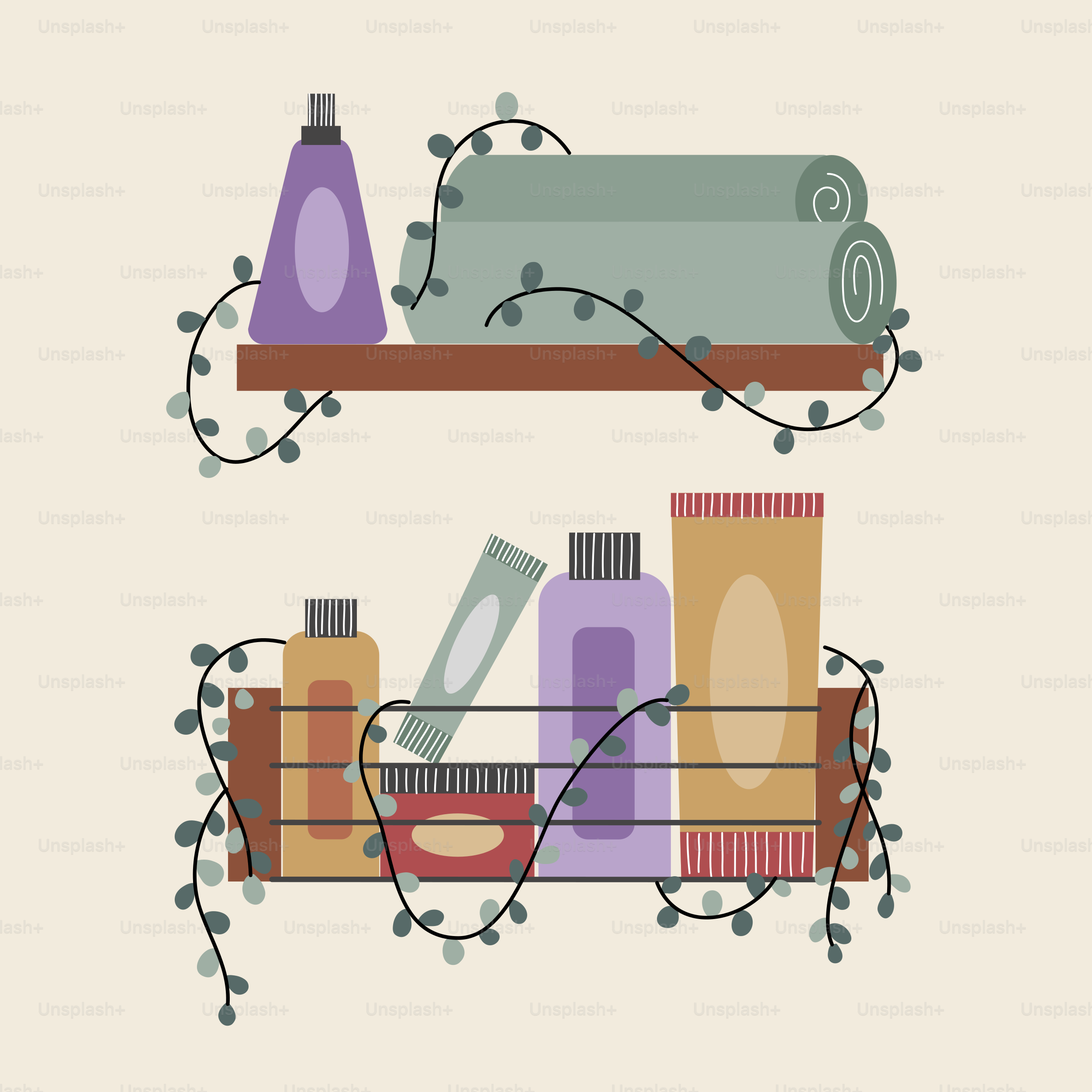 A couple of shelves filled with different types of items