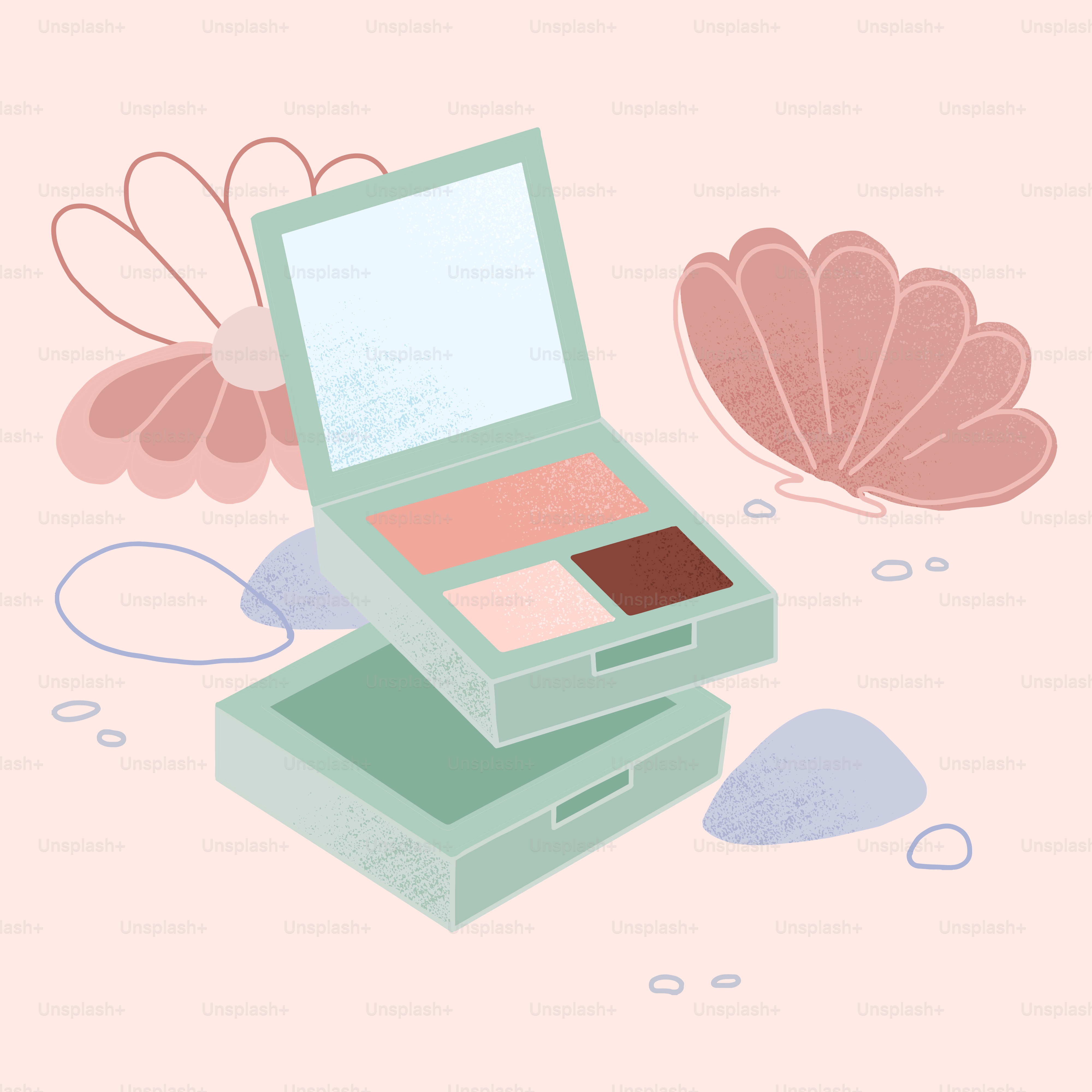 Um par de caixas verdes sentadas uma em cima da outra