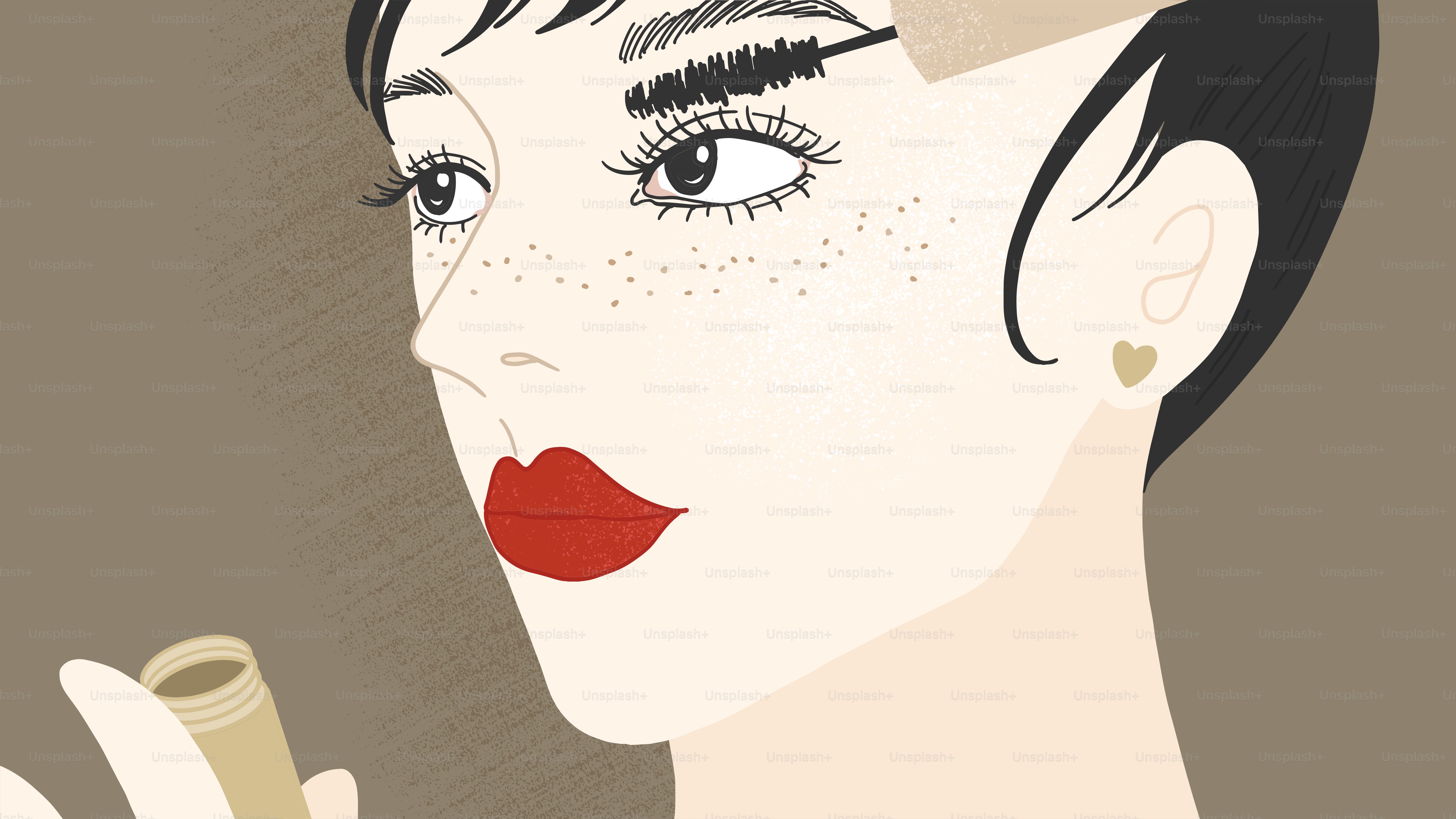 A woman with a cigarette in her hand