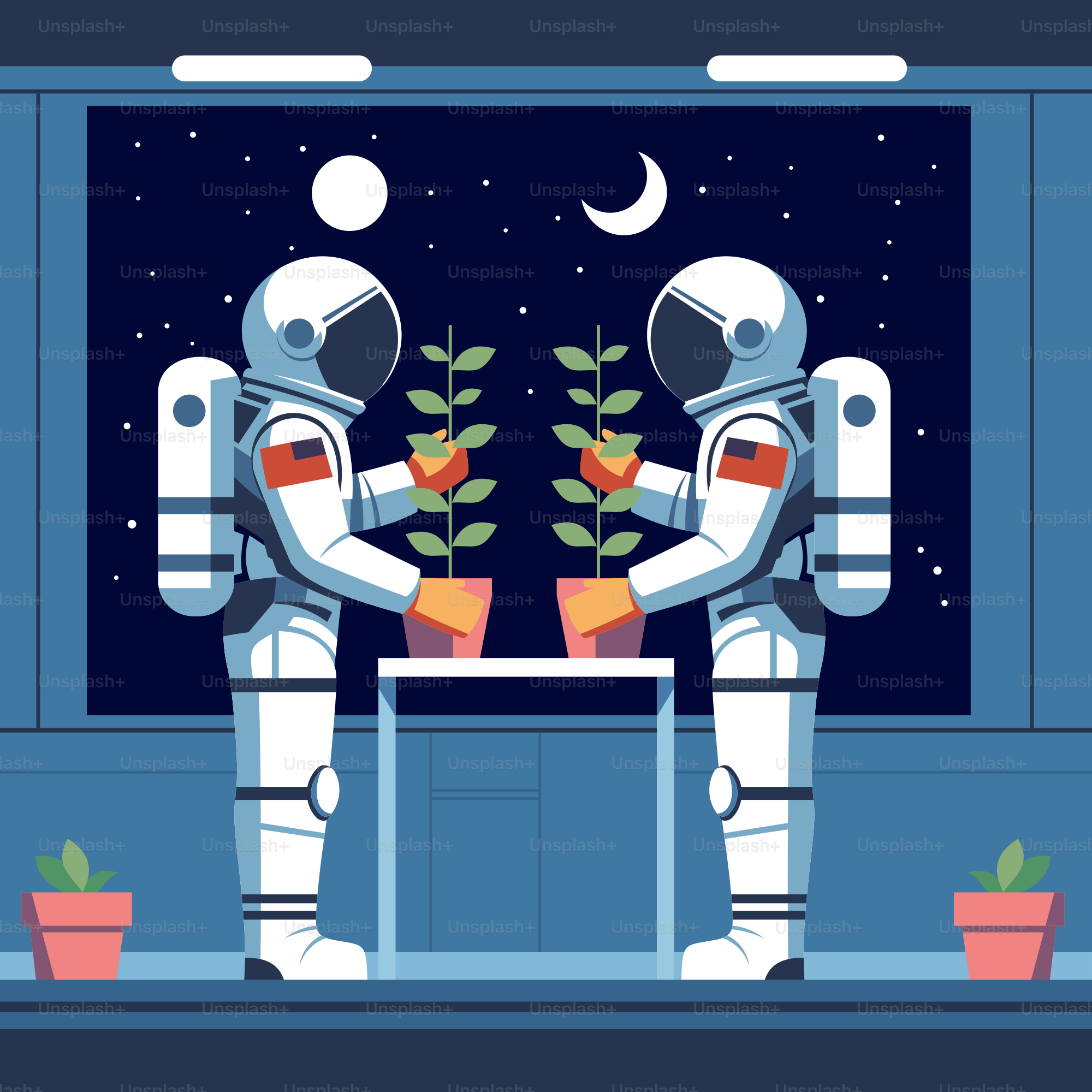 Un par de robots parados uno al lado del otro