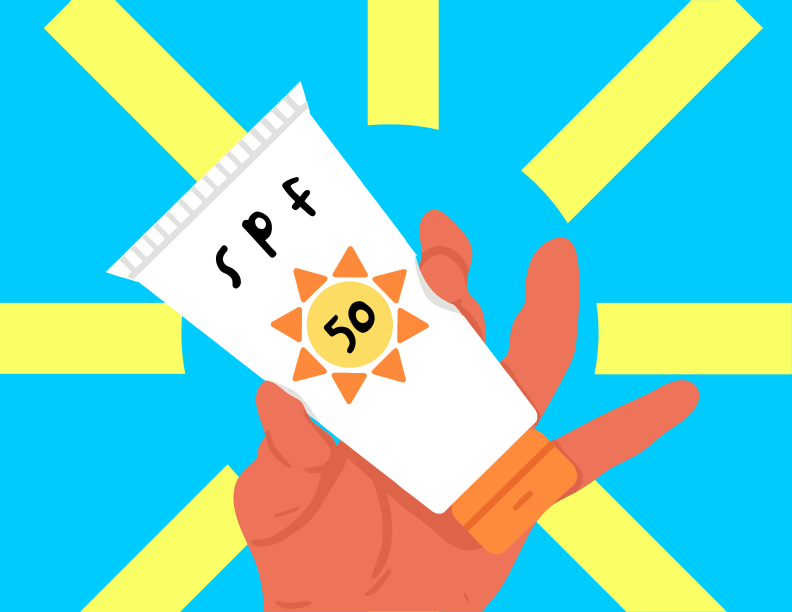 A hand holding a piece of paper with a sun on it