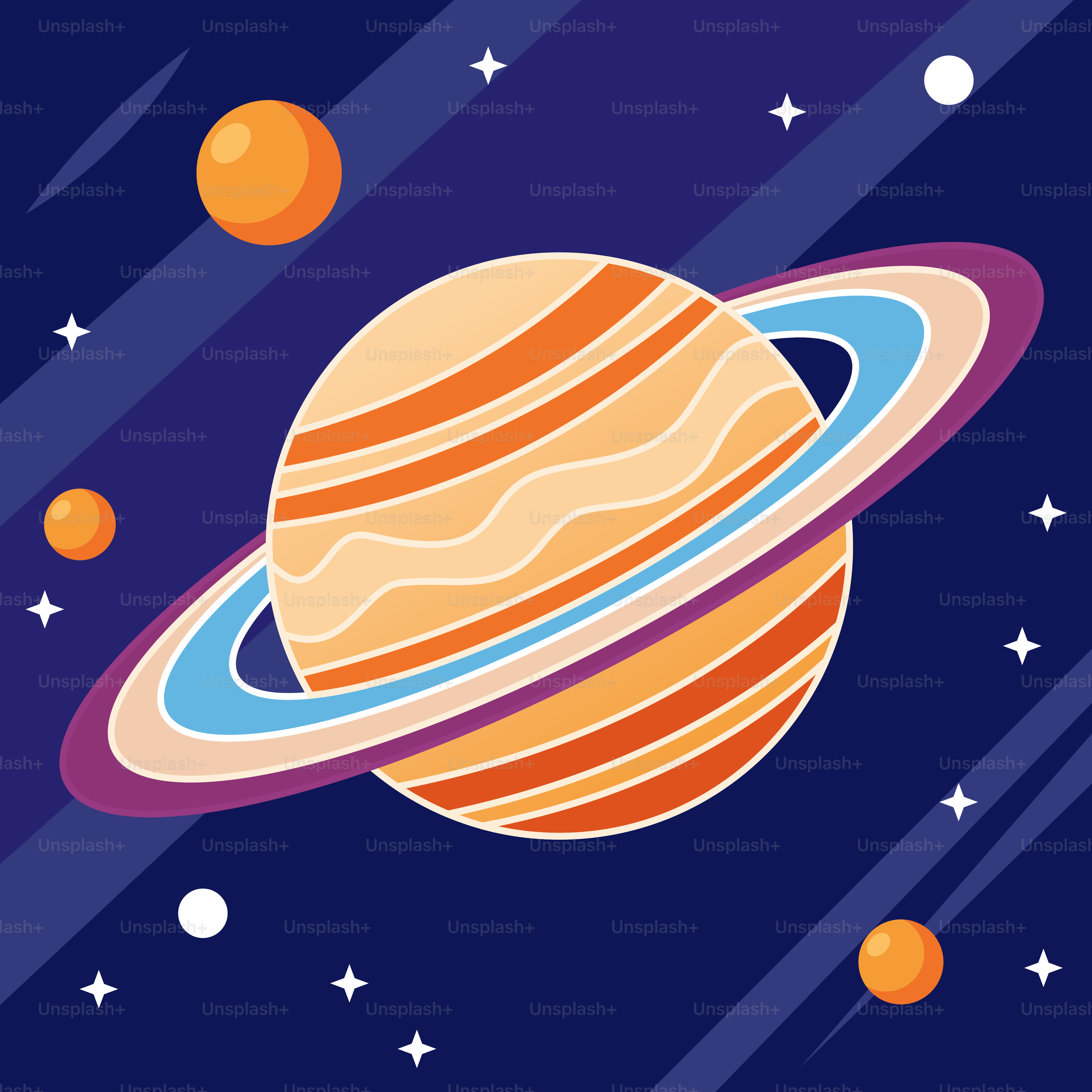 宇宙空間の惑星の写真