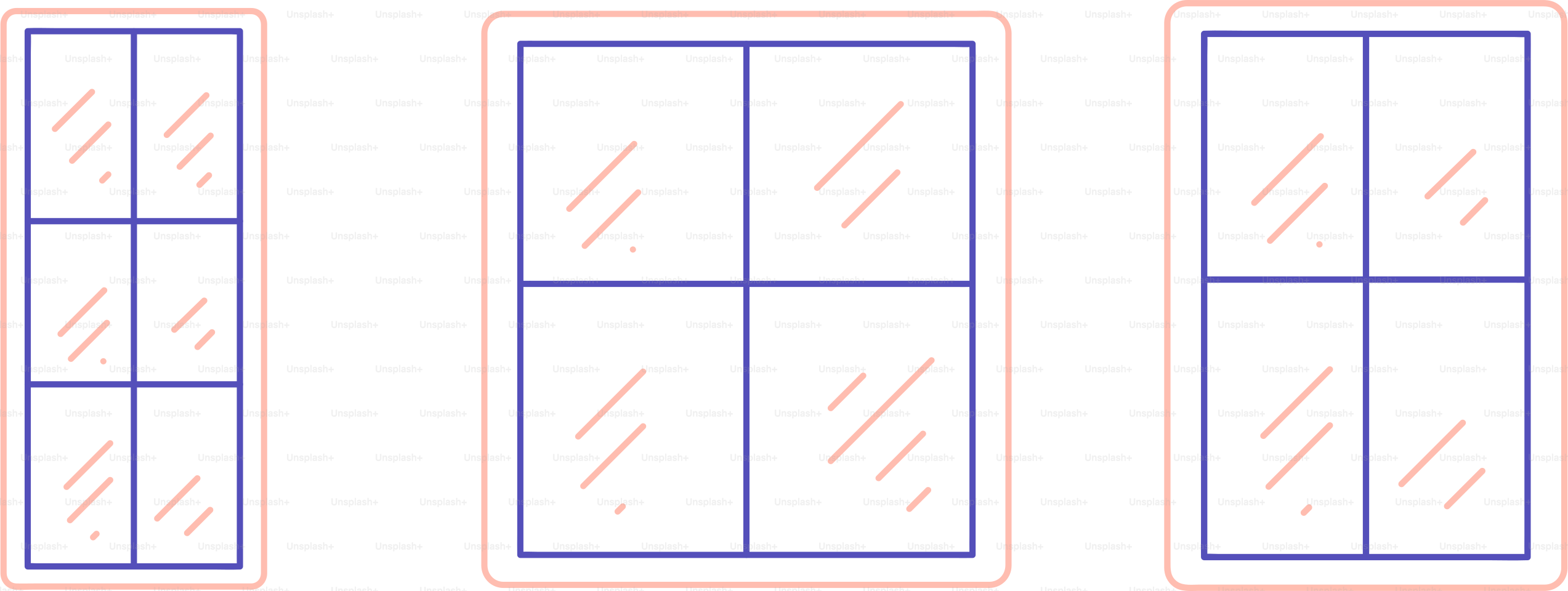 A line drawing of a window with four panes