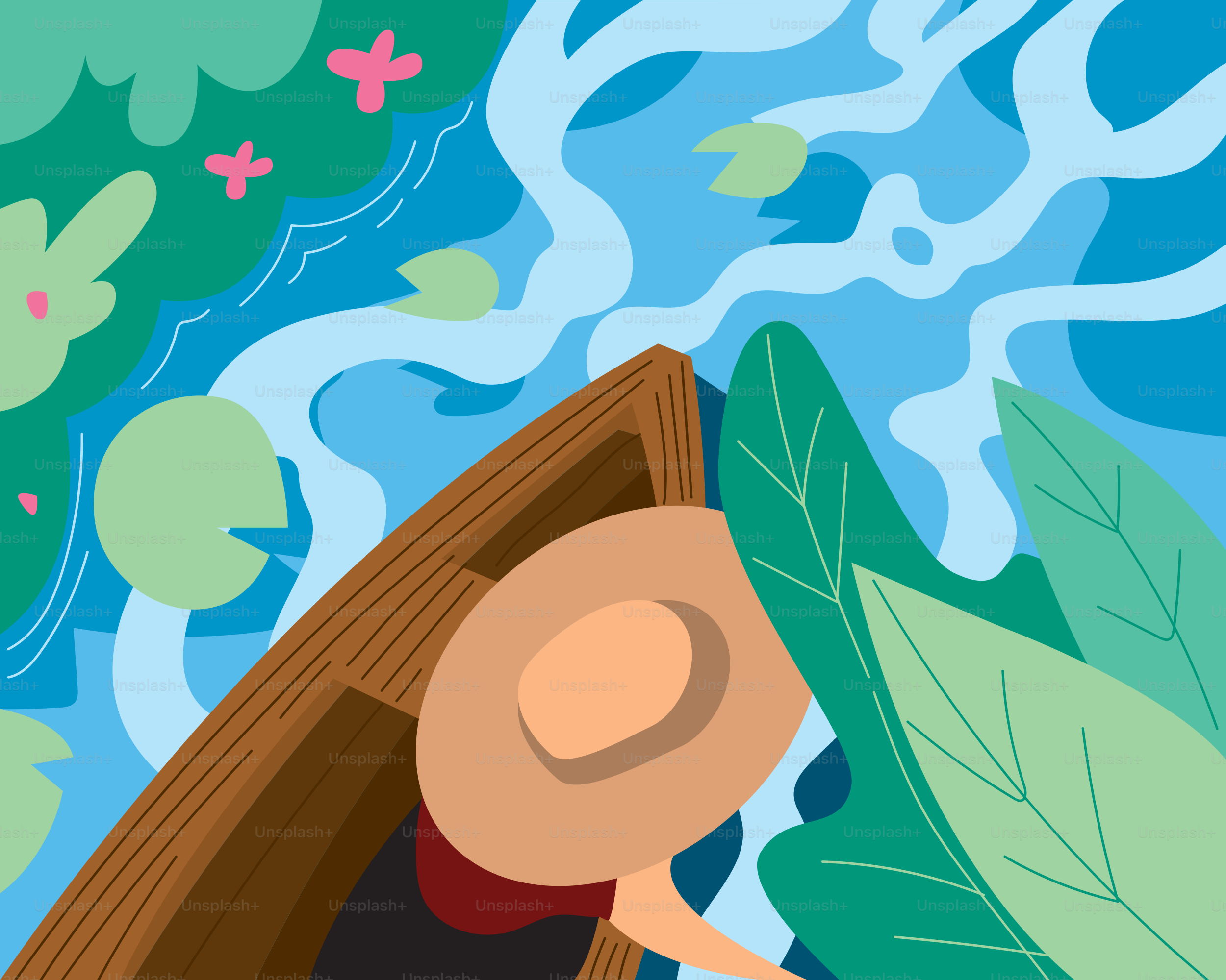 A person in a boat with a hat on