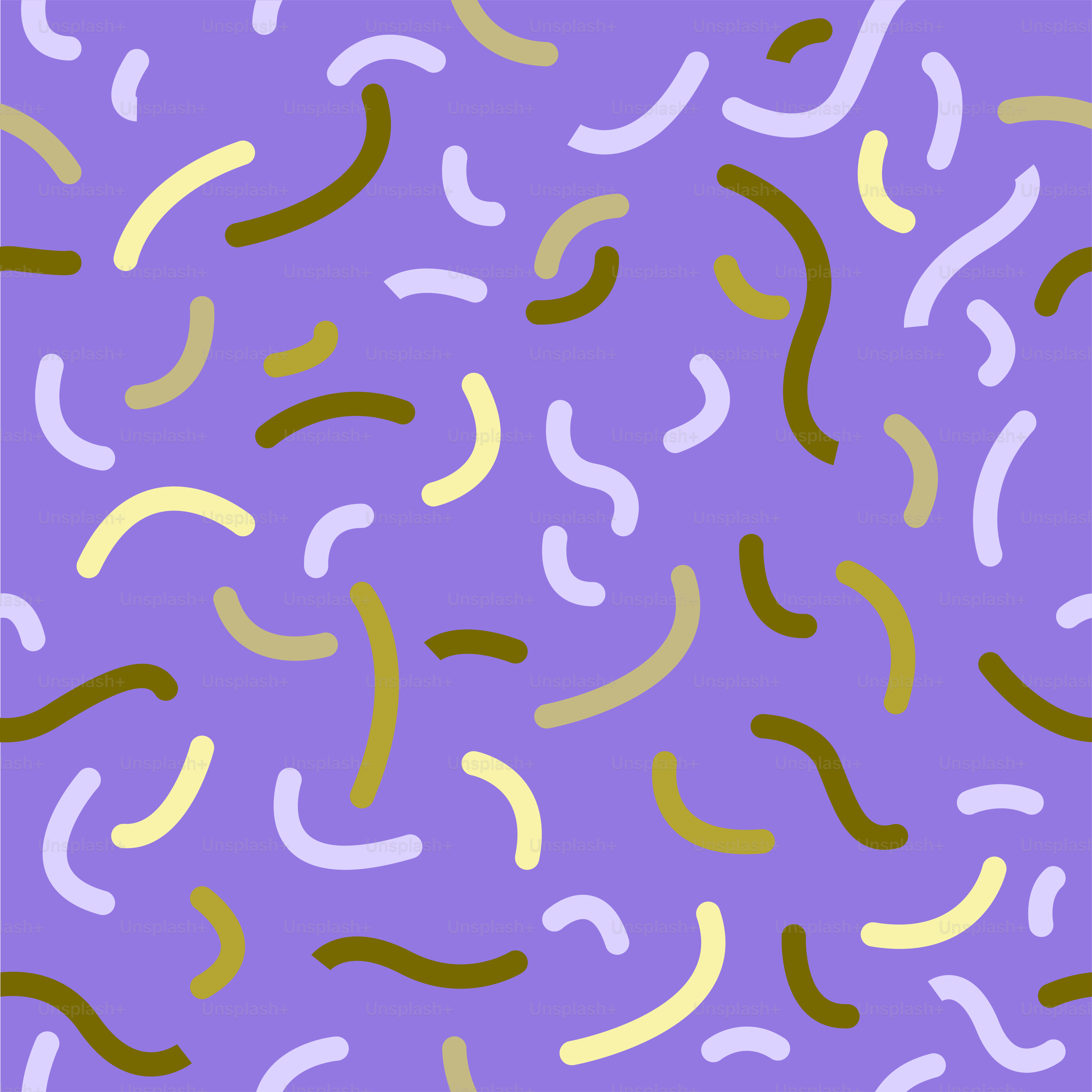 A purple background with a lot of different colored confetti