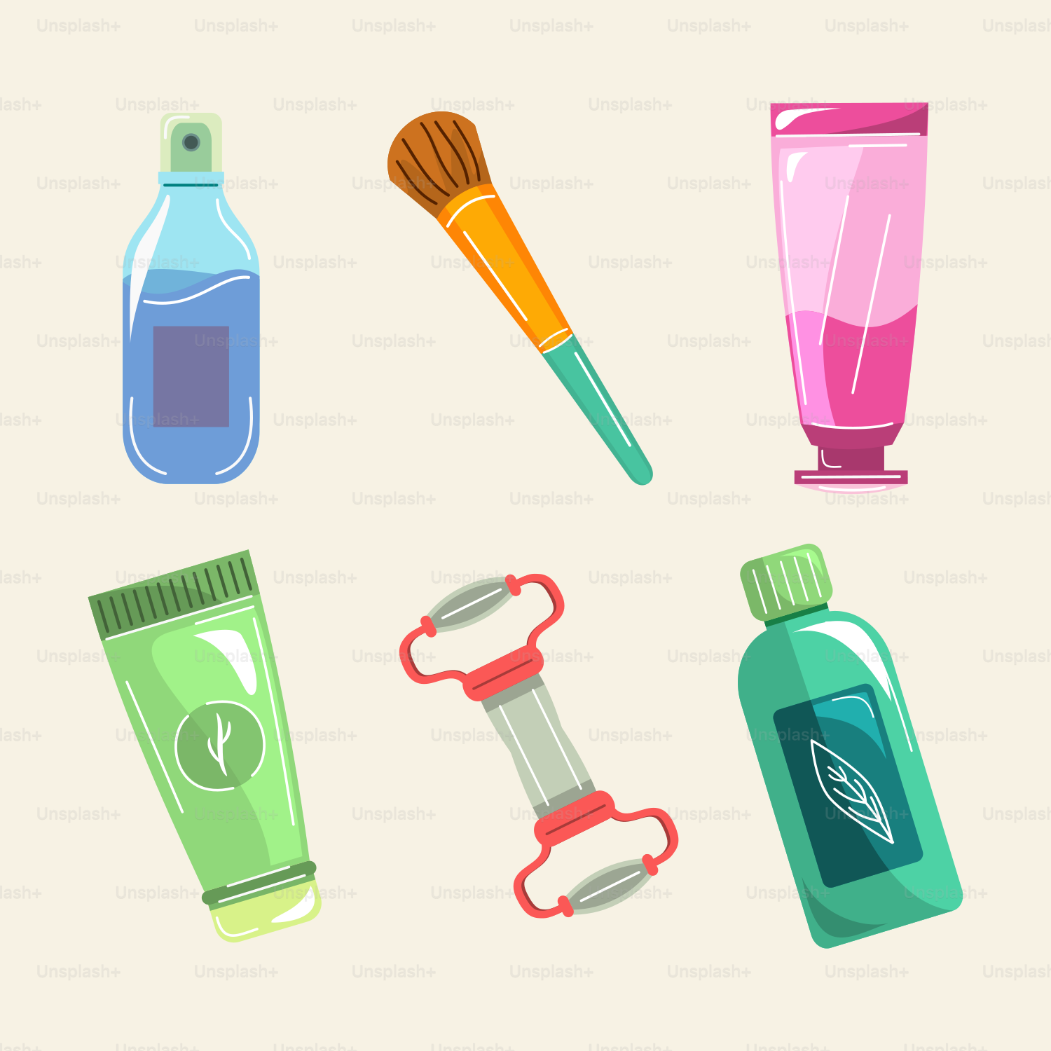 Un grupo de diferentes tipos de cepillos y pasta de dientes