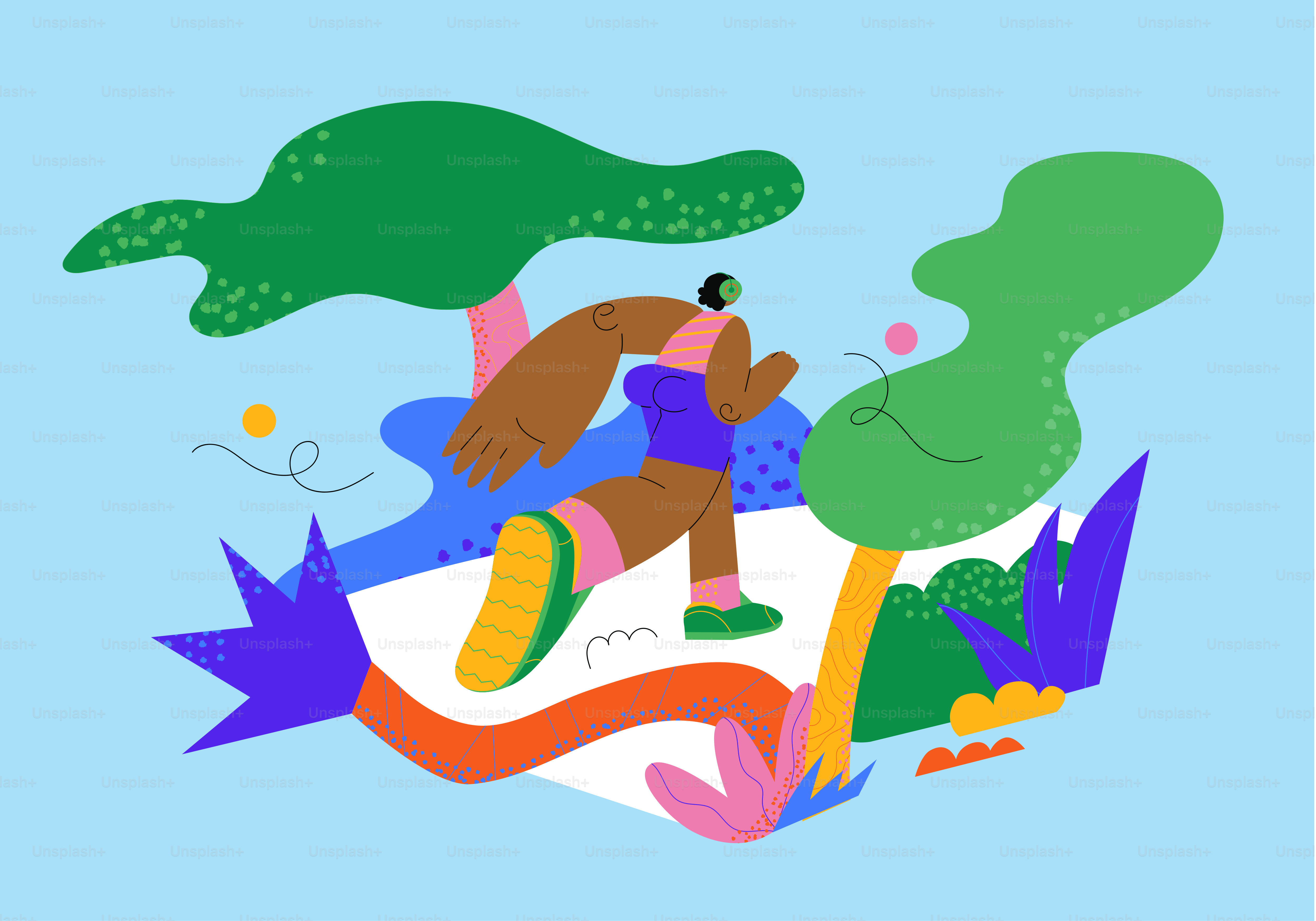 Um desenho de uma pessoa andando de skate