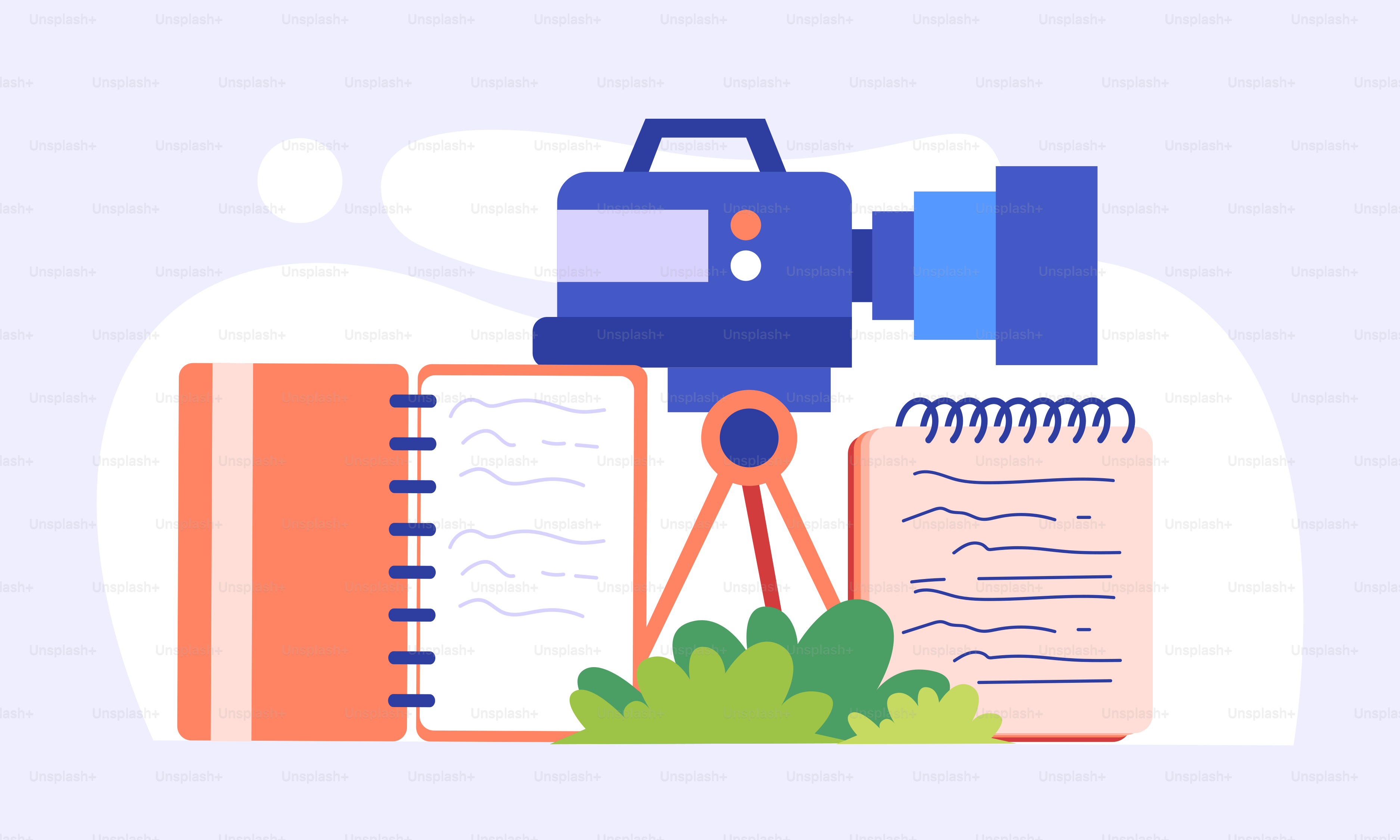 A book with a camera on top of it