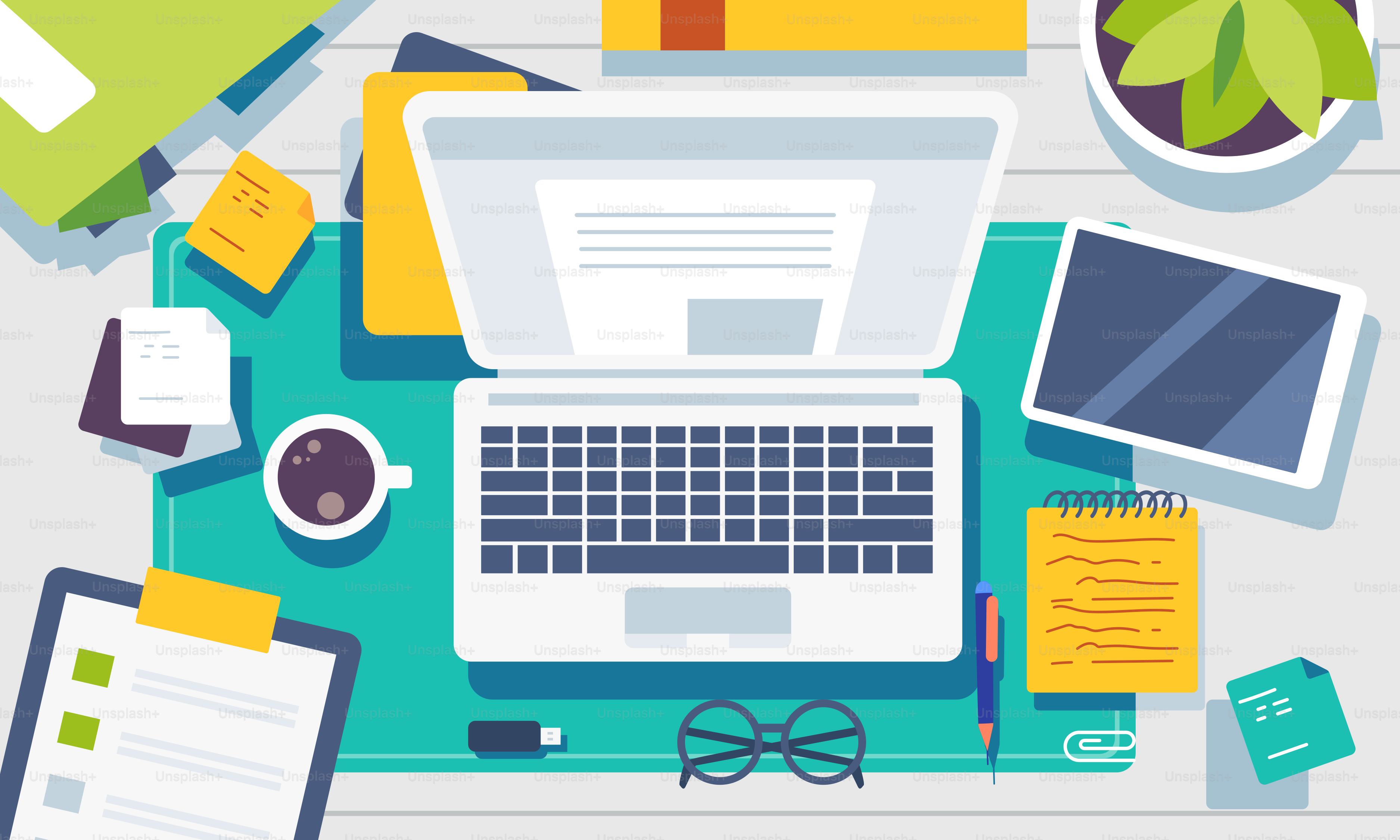 Um laptop em cima de uma mesa