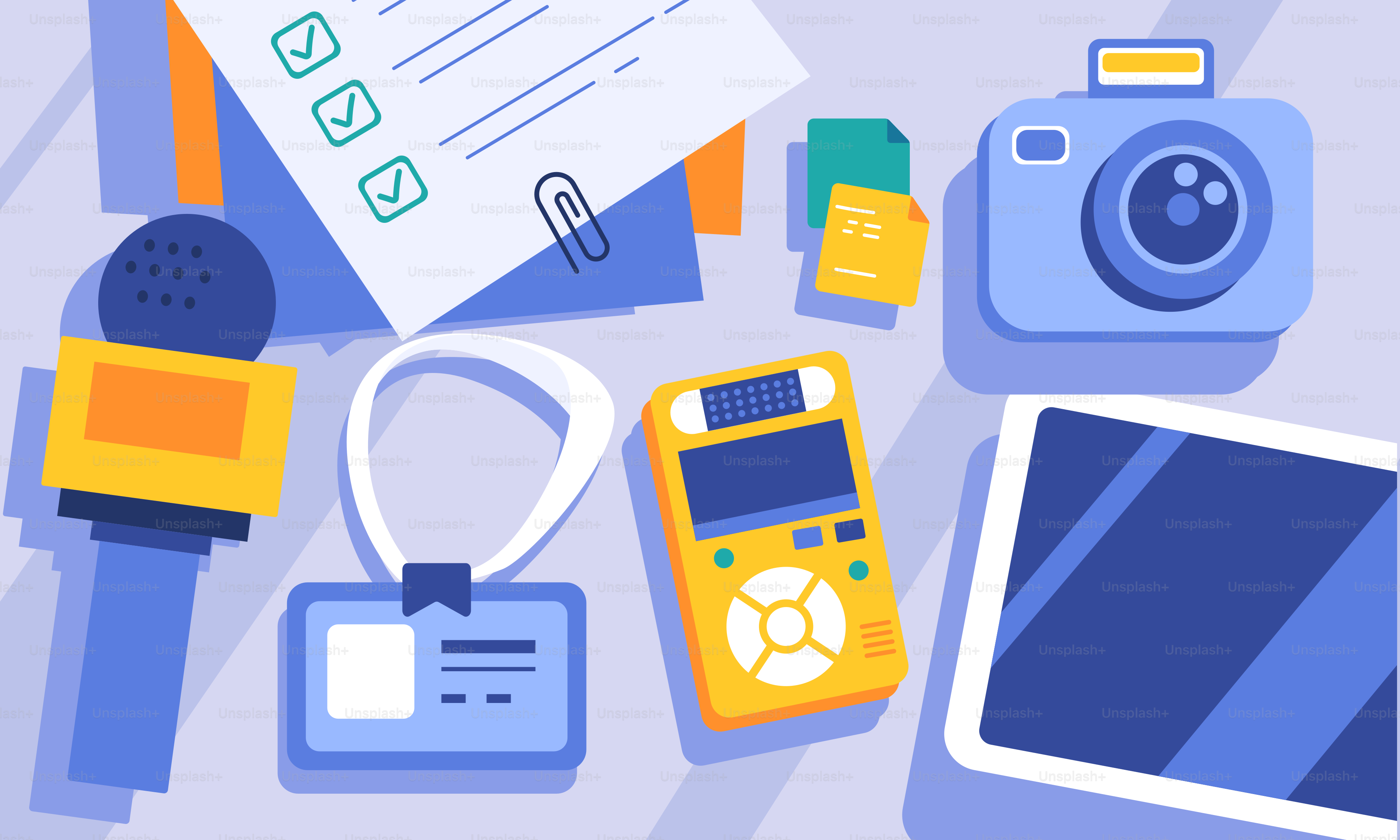 A bunch of items that are on a table