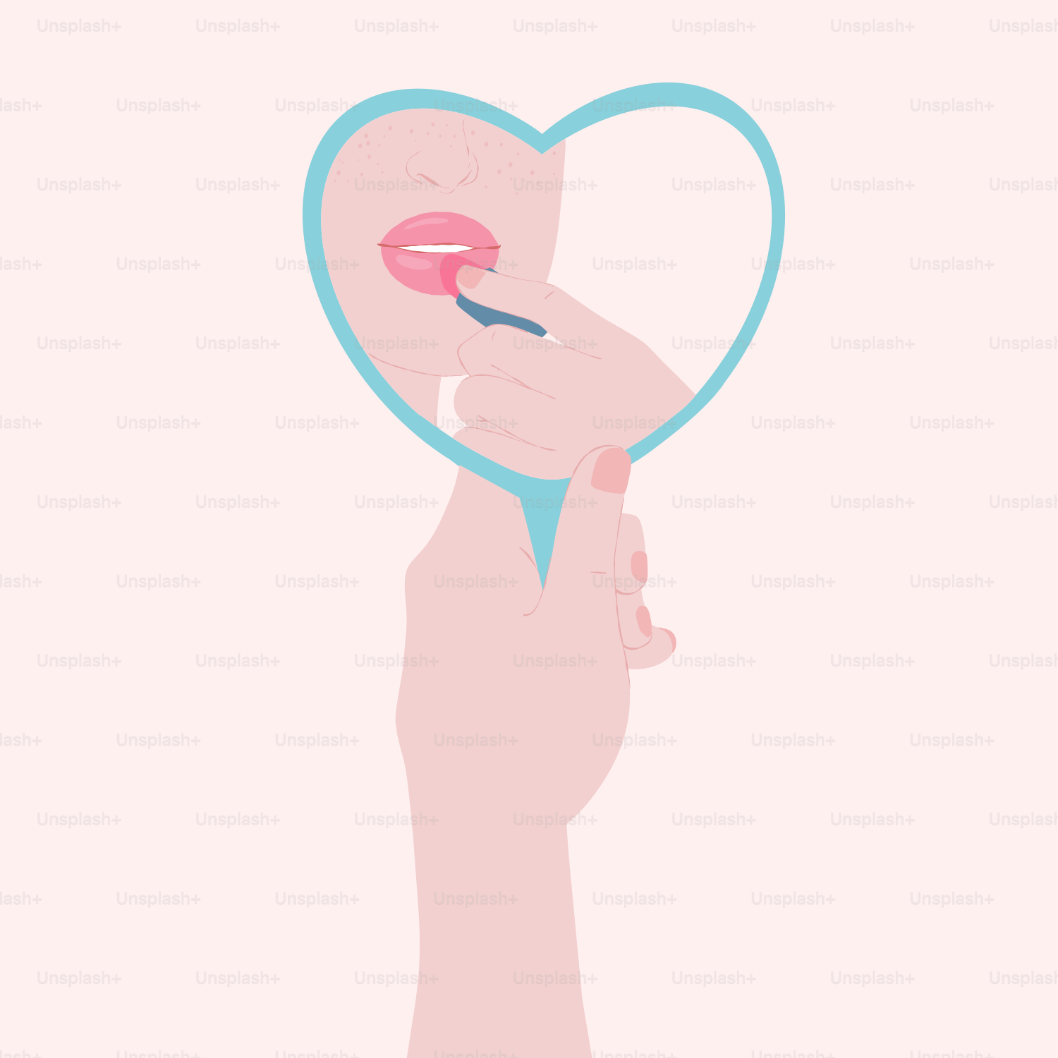 A person holding a heart shaped object in their hand