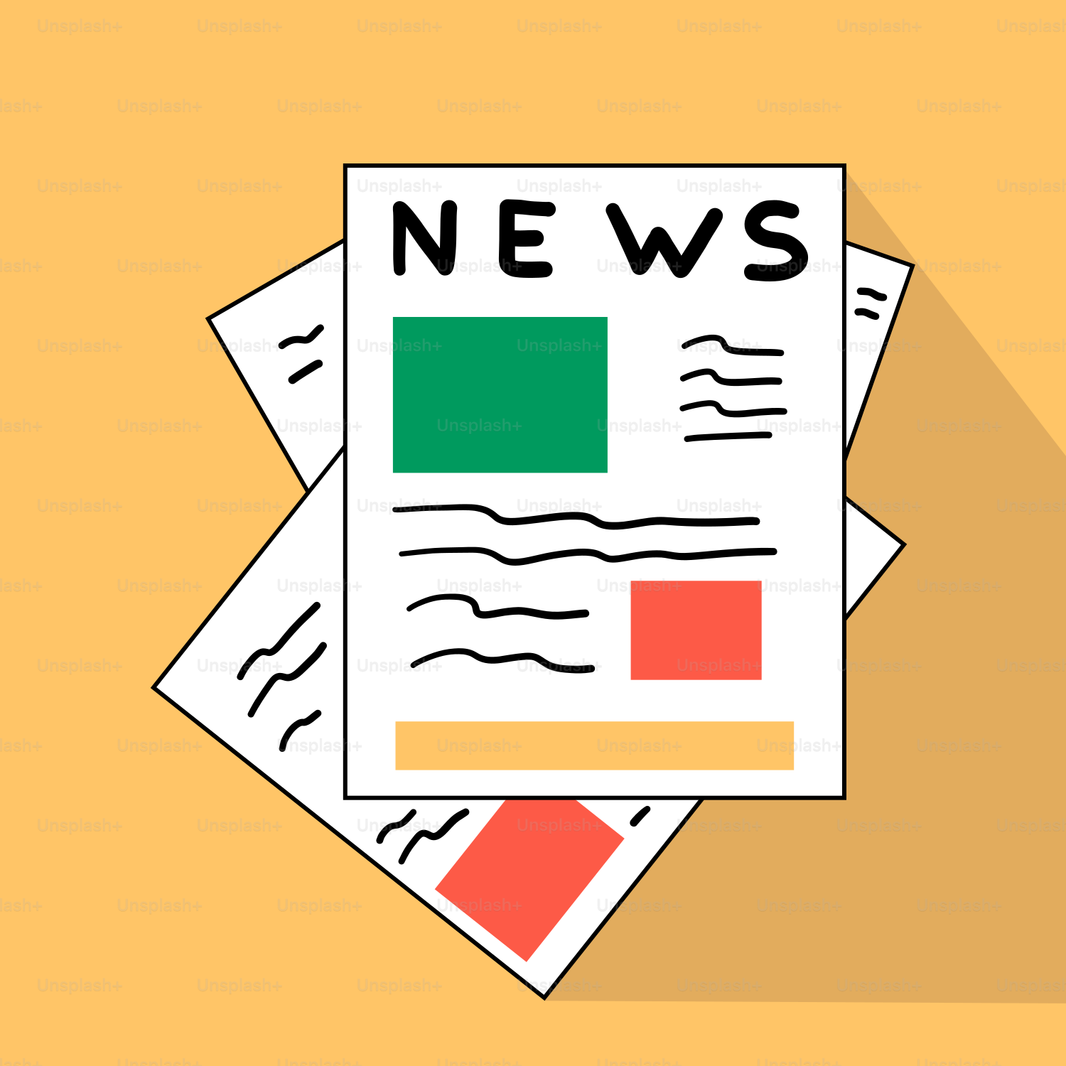 Un periódico con la palabra noticias