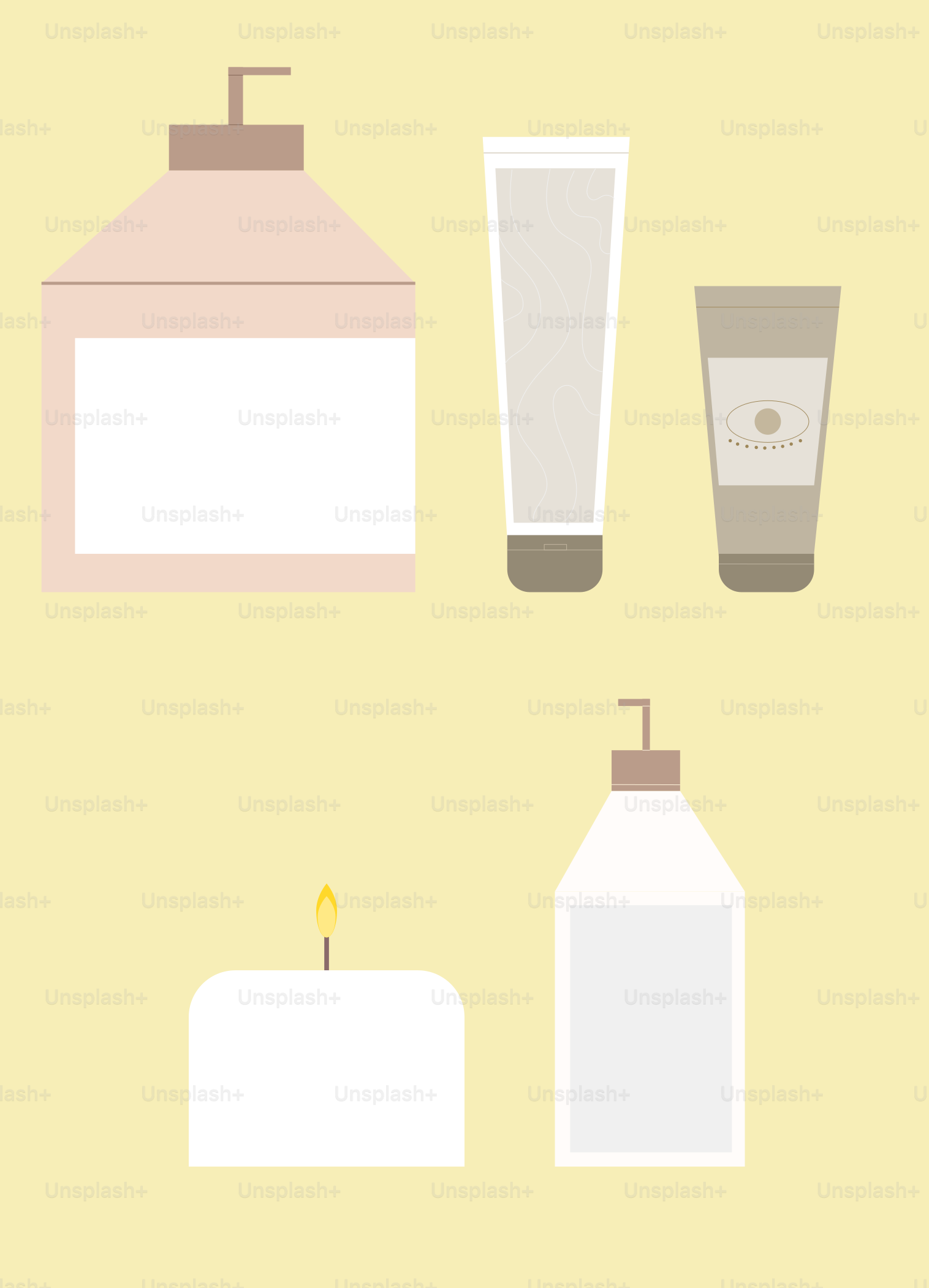 A bathroom scene with a lot of items on the wall