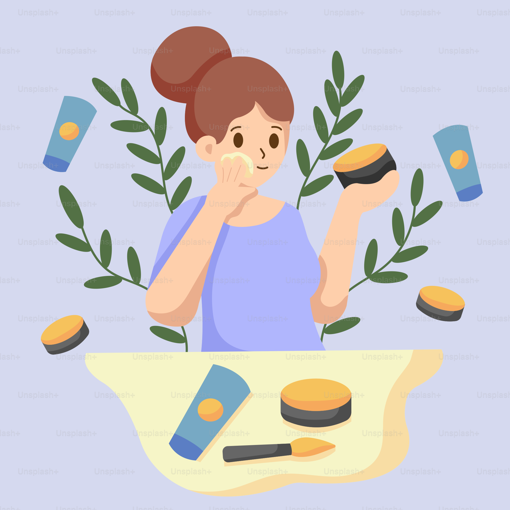 A woman is sitting at a table with a cup of coffee