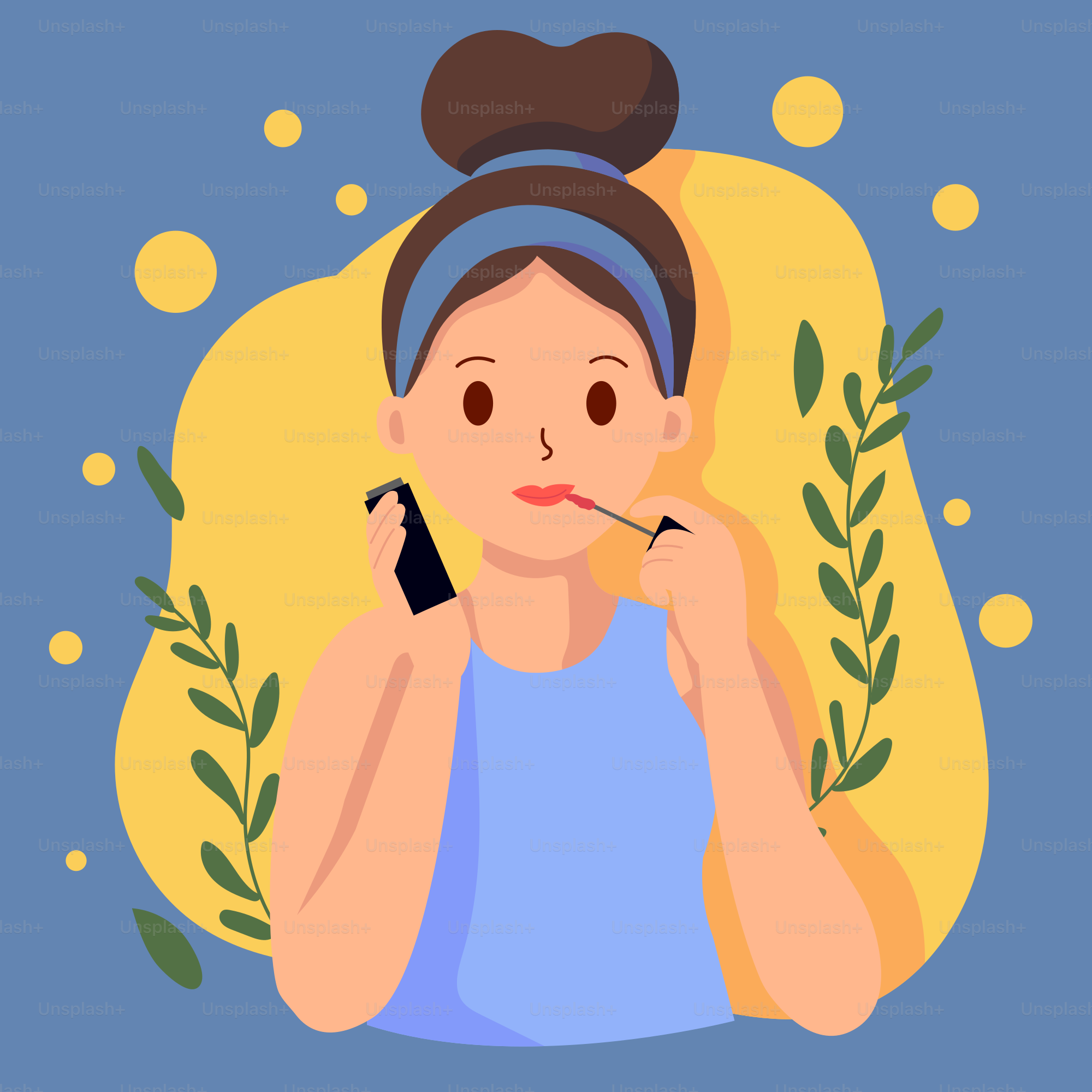 Una donna sta parlando al suo cellulare