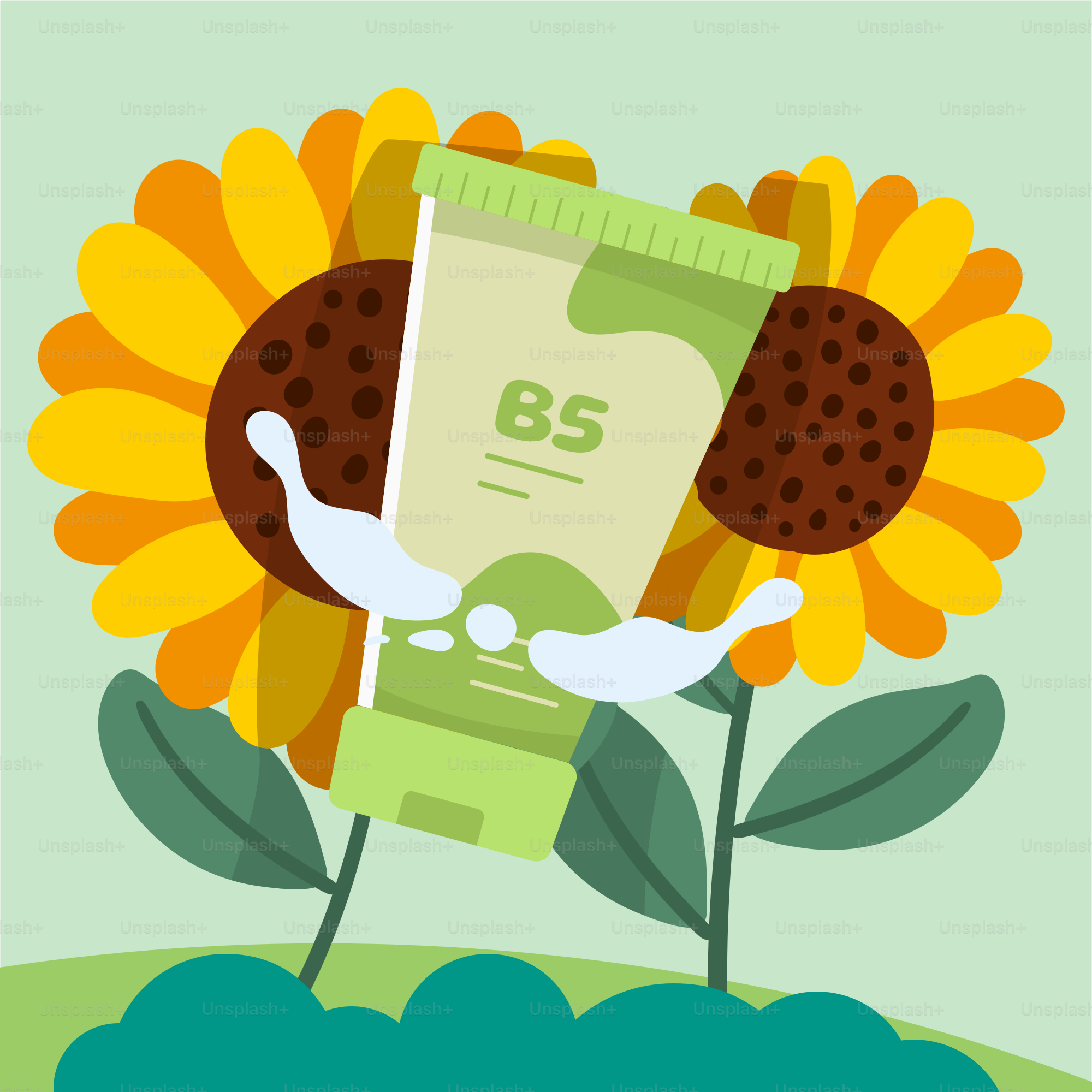 A sunflower with a bunch of money in it