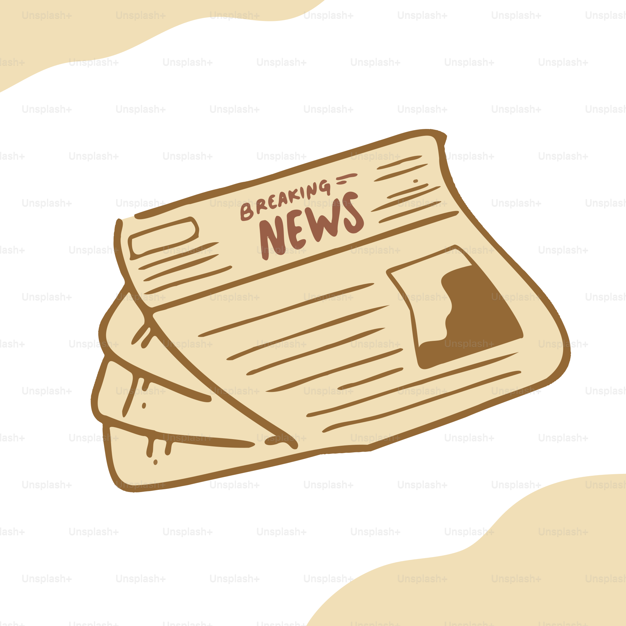 Un periódico con las palabras noticias de última hora