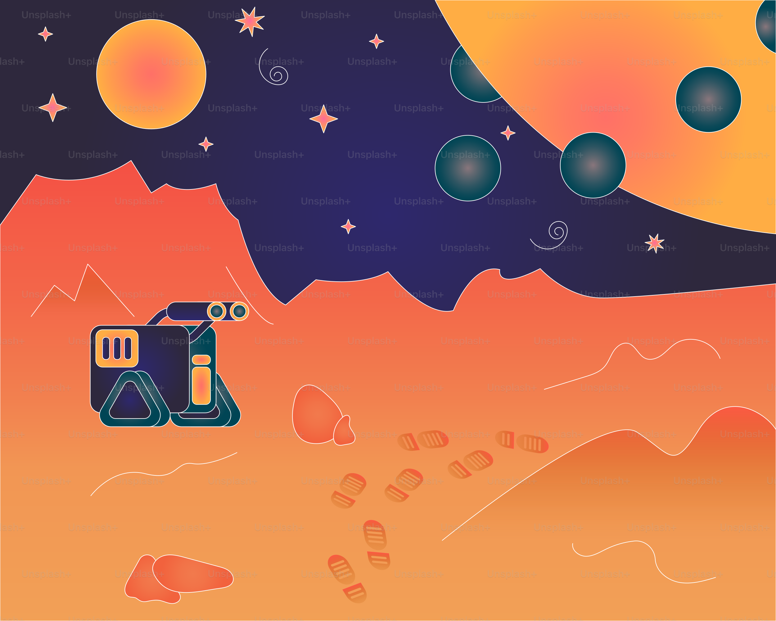 Uma tela de computador com a imagem de uma estação espacial