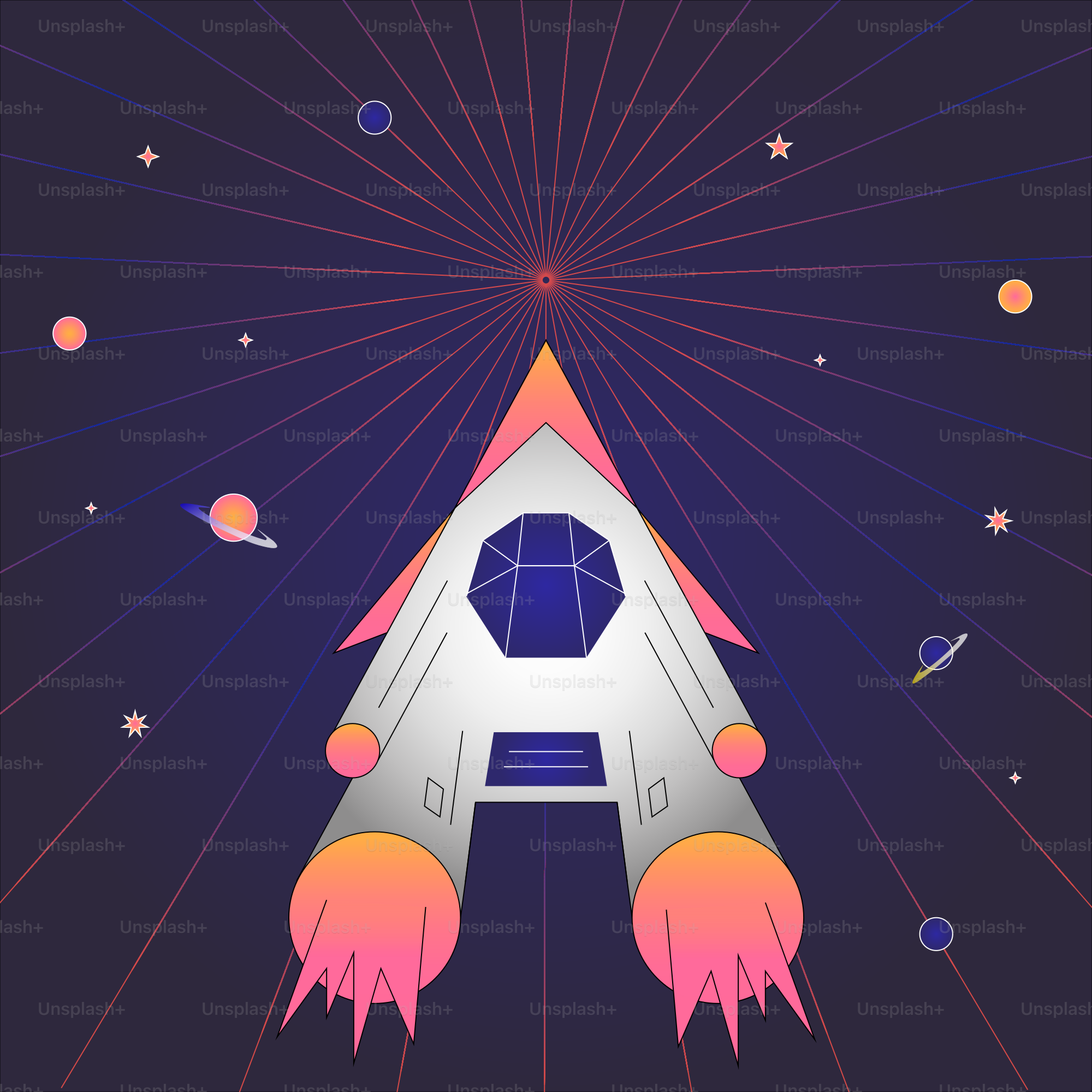 Un transbordador espacial está volando por el cielo