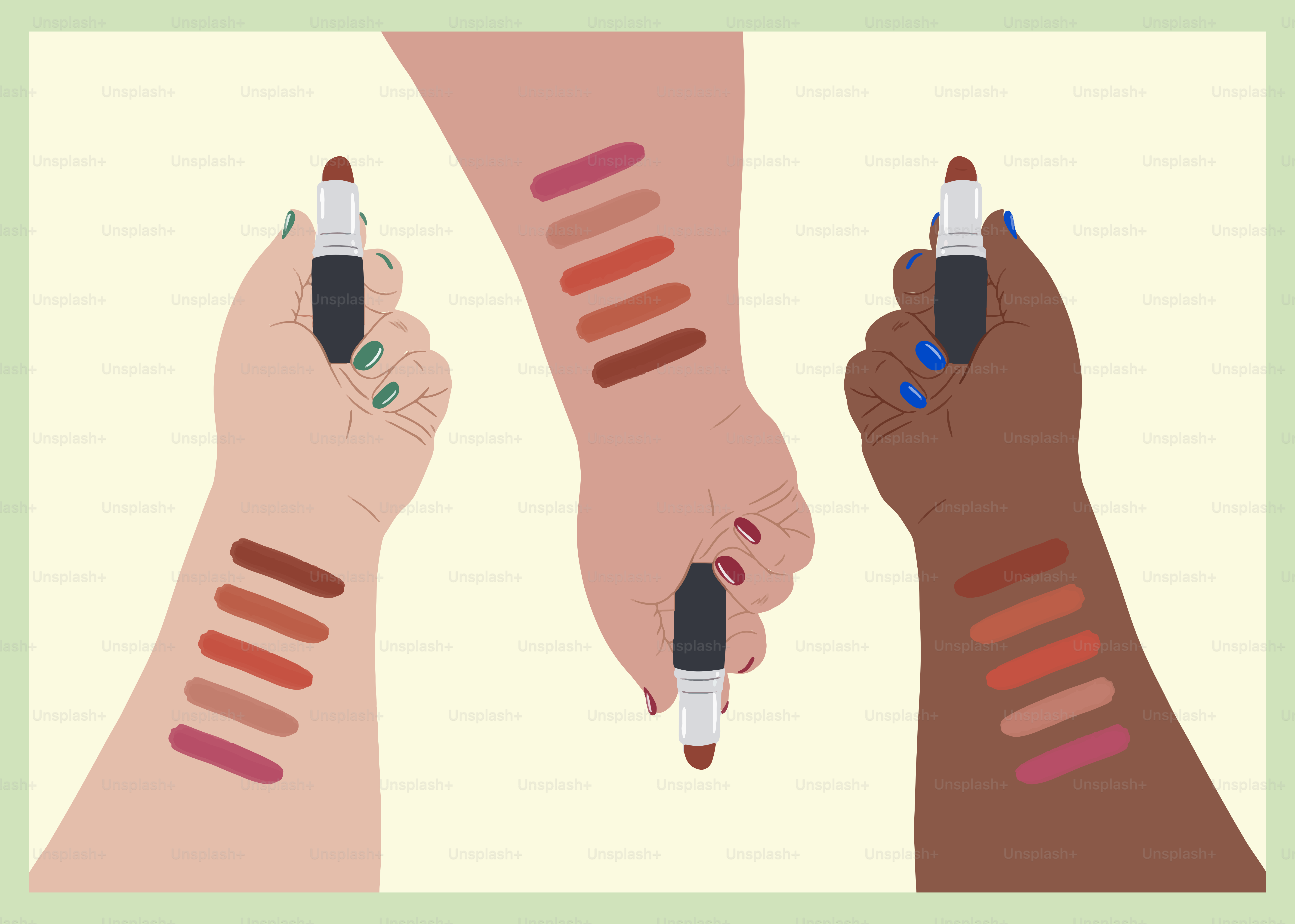 A couple of hands holding a couple of pencils