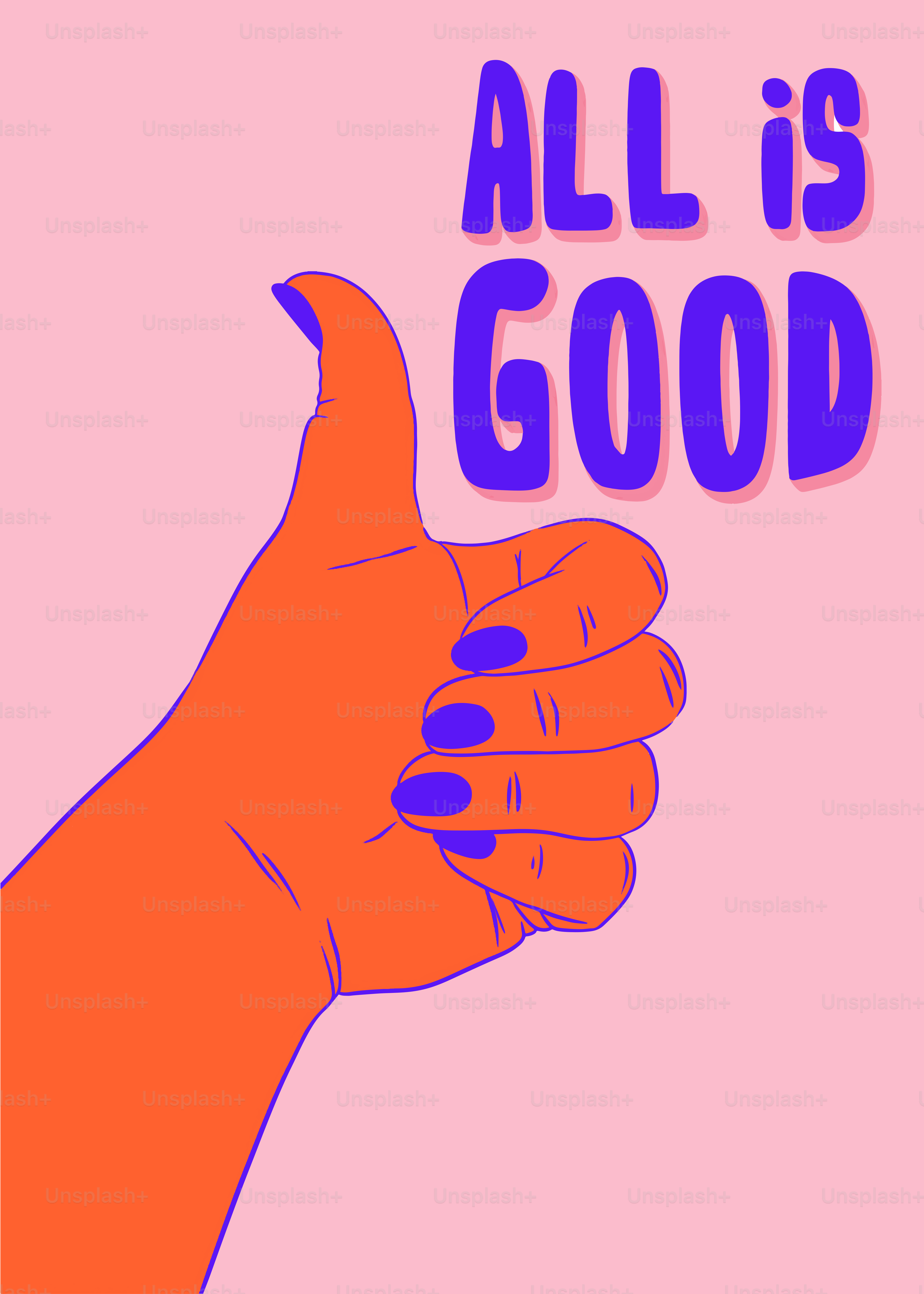 A poster with a hand giving a thumbs up