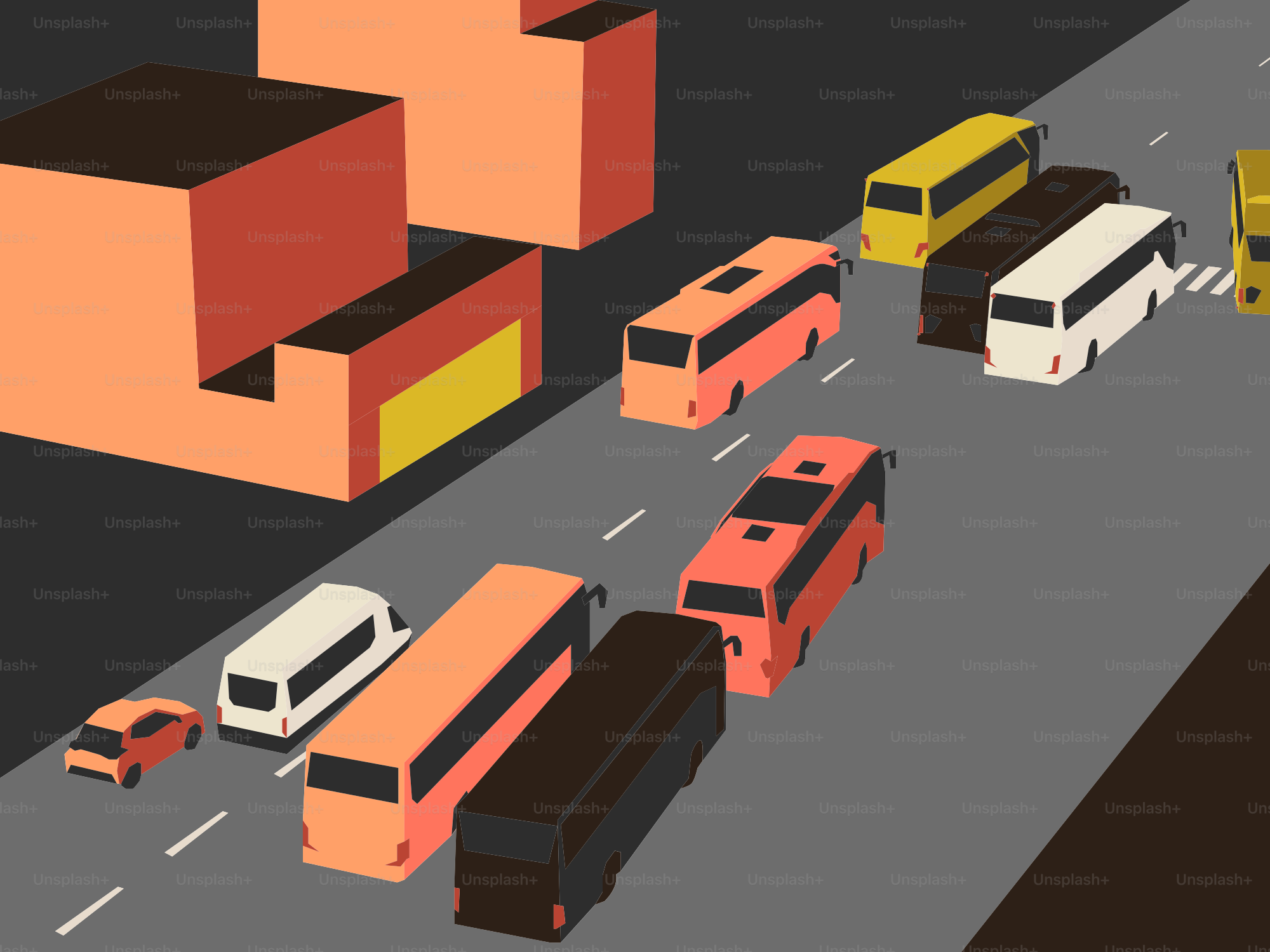 A street filled with lots of traffic next to tall buildings