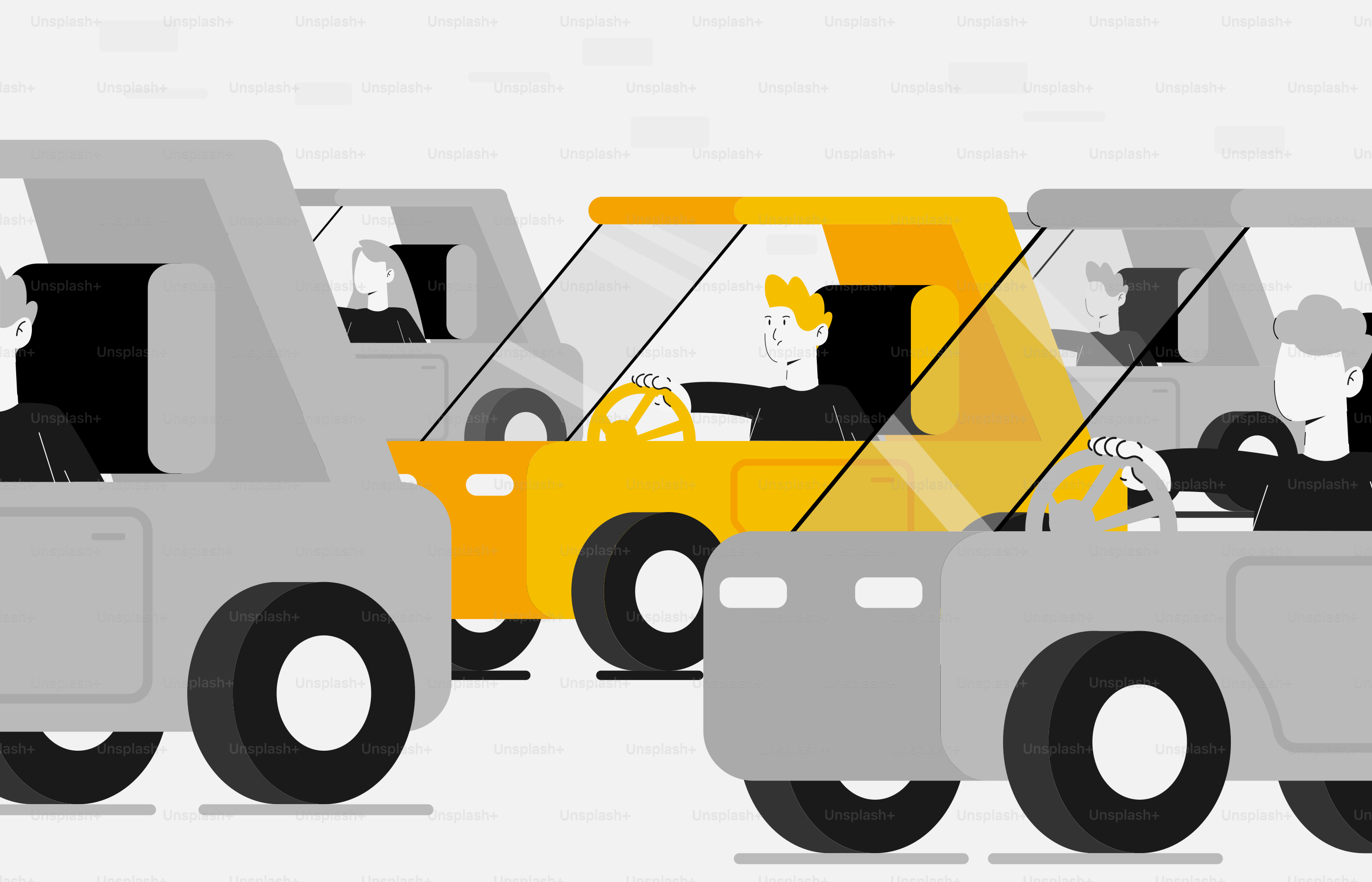 A group of construction vehicles sitting next to each other