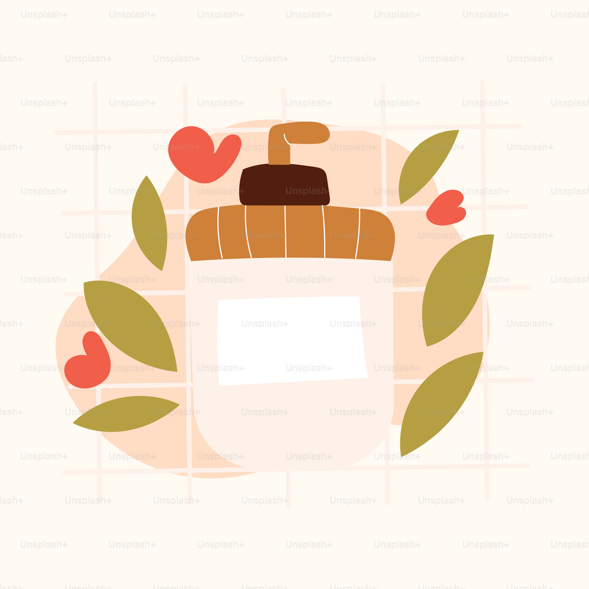 A picture of a brick wall with leaves and hearts around it