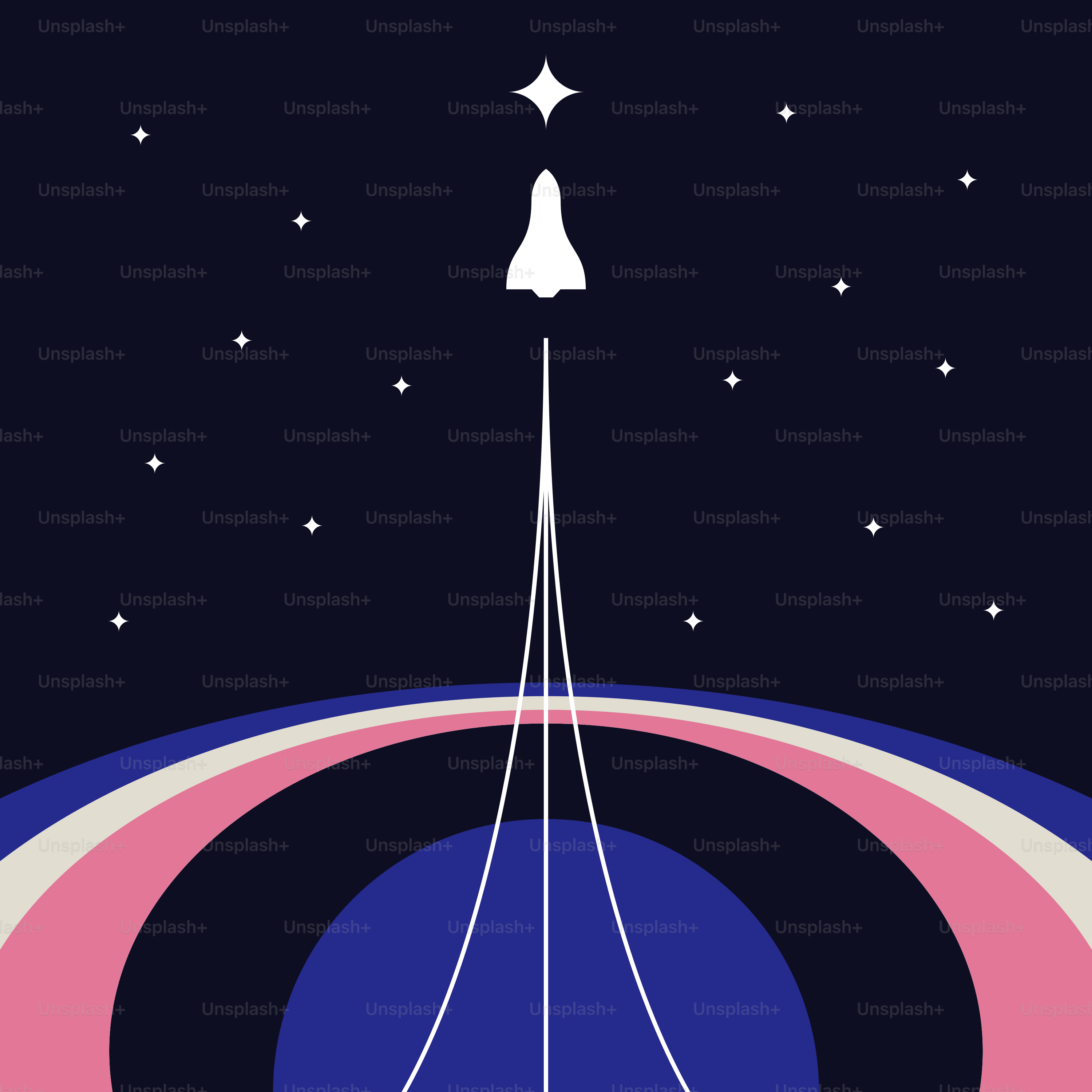 Un cartel de una estación espacial en mitad de la noche