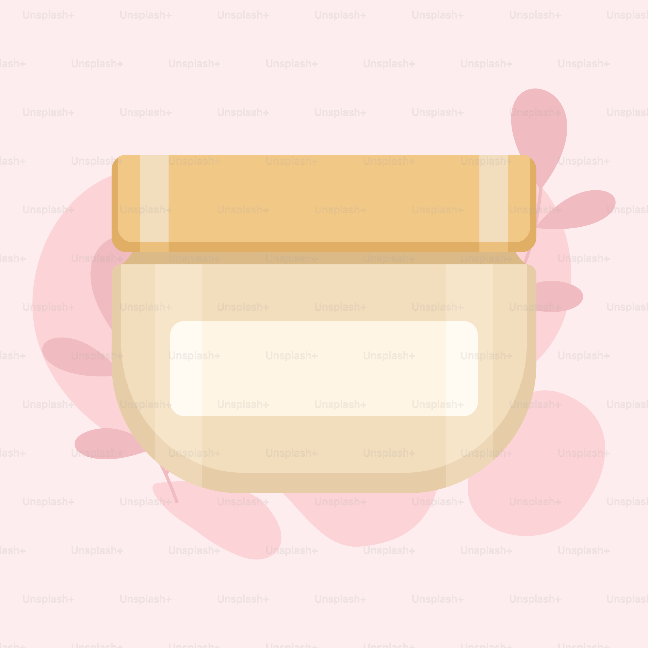 A jar of cream on a pink background
