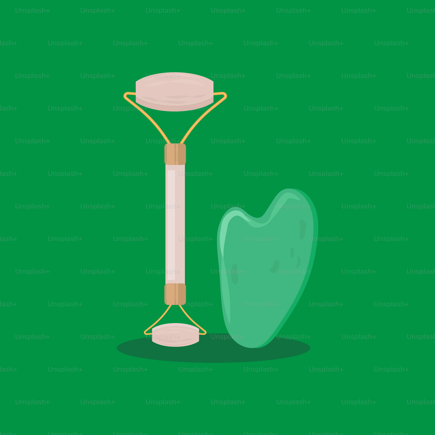 Eine Zahnbürste und eine Zahnpasta auf grünem Hintergrund