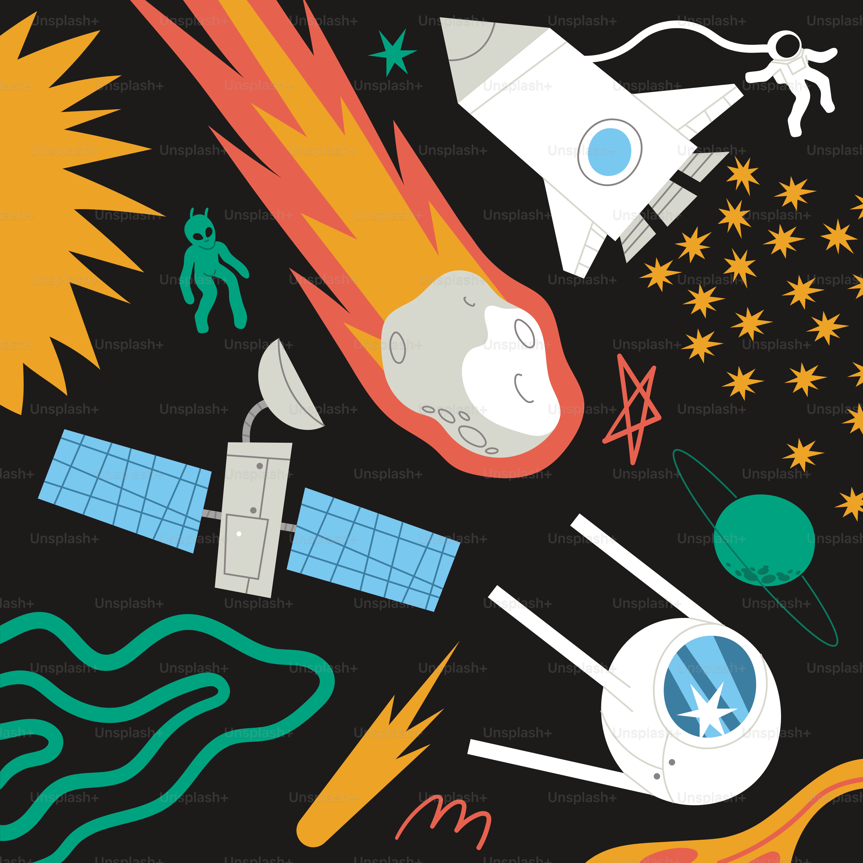 An image of a space themed background