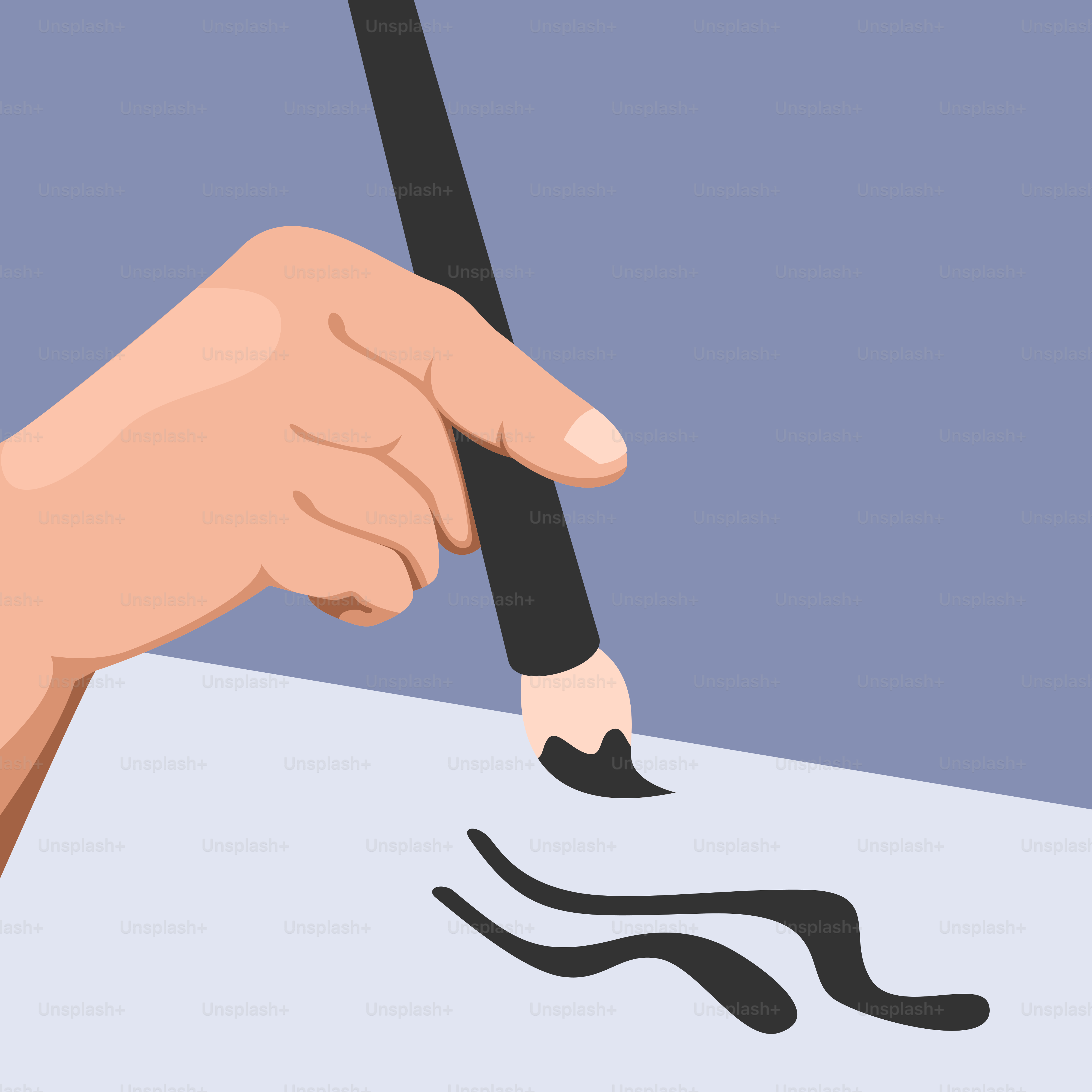 Uma mão segurando um lápis e escrevendo em um pedaço de papel