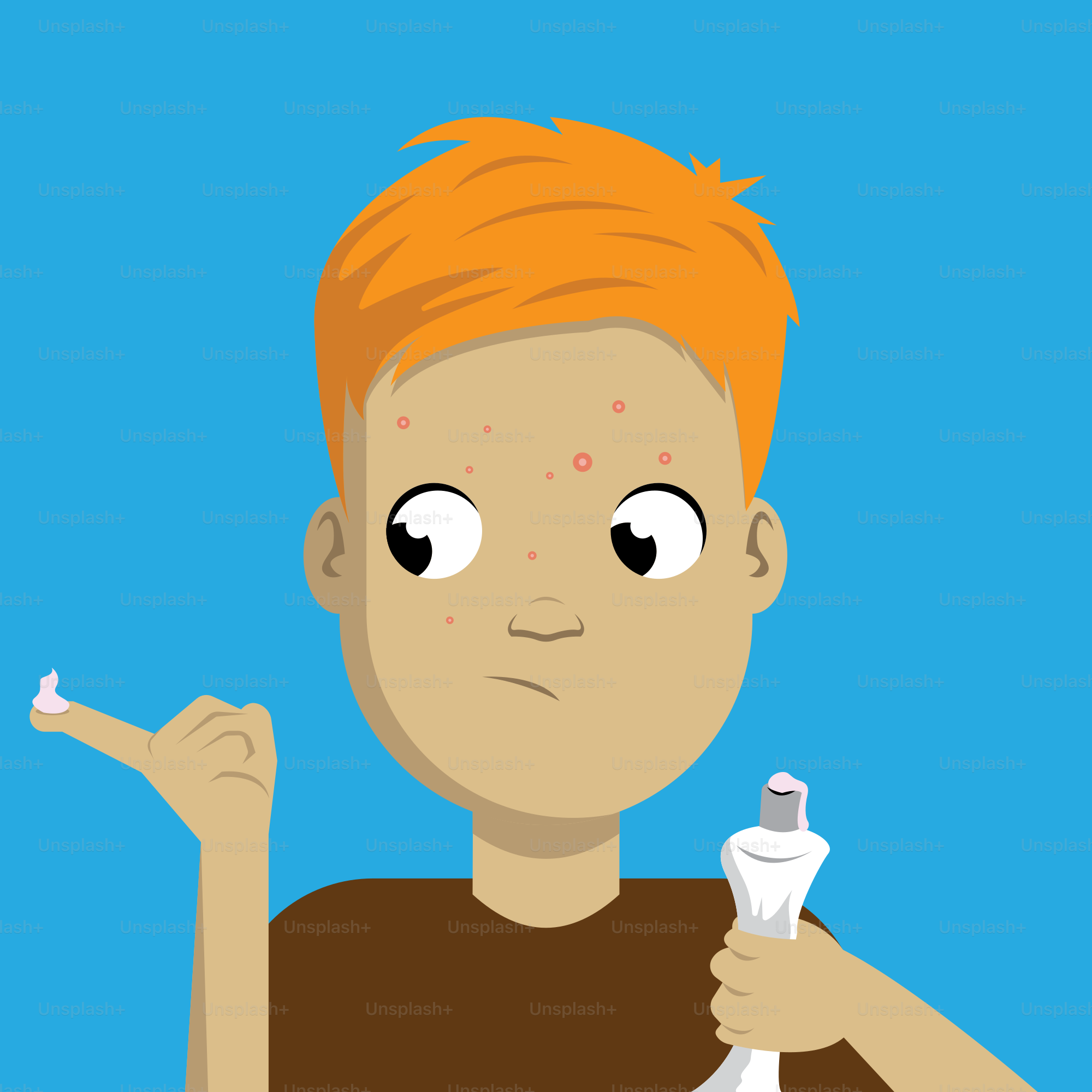 A boy holding a video game controller in his hand