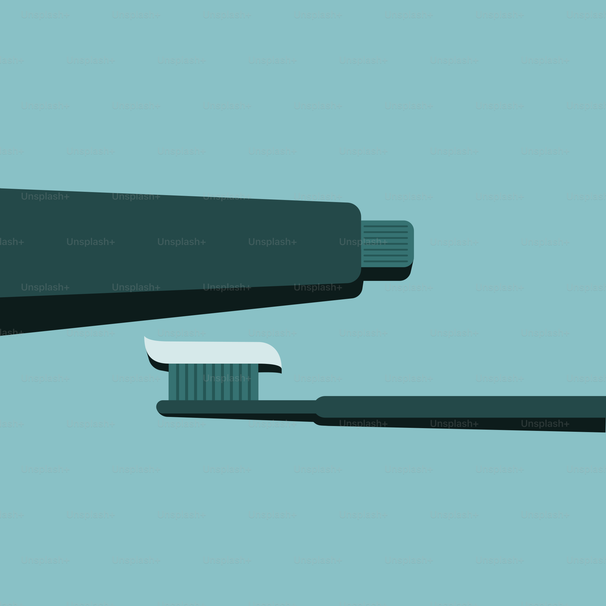 A pair of toothbrushes sitting on top of each other