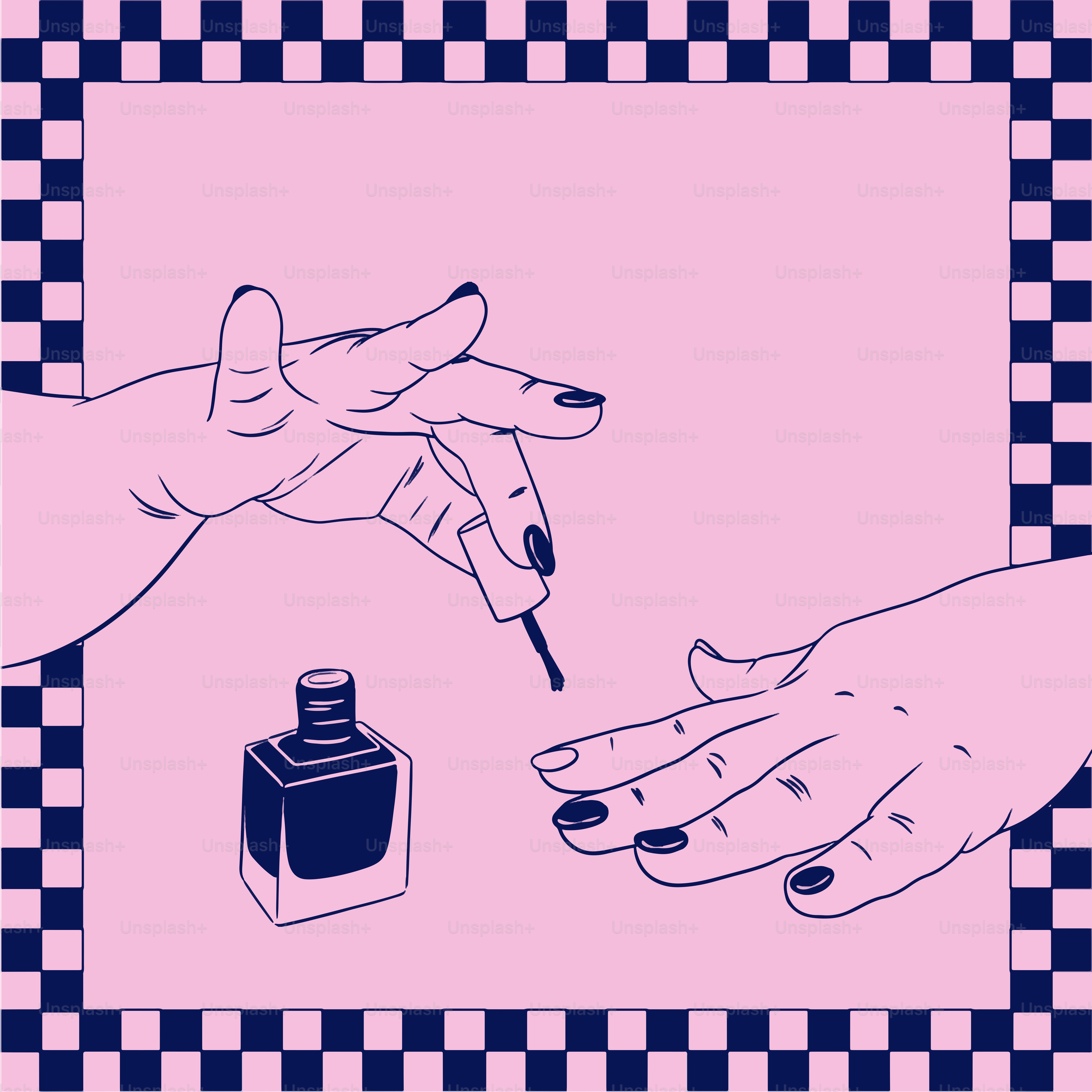 A woman's hand holding a nail polish bottle