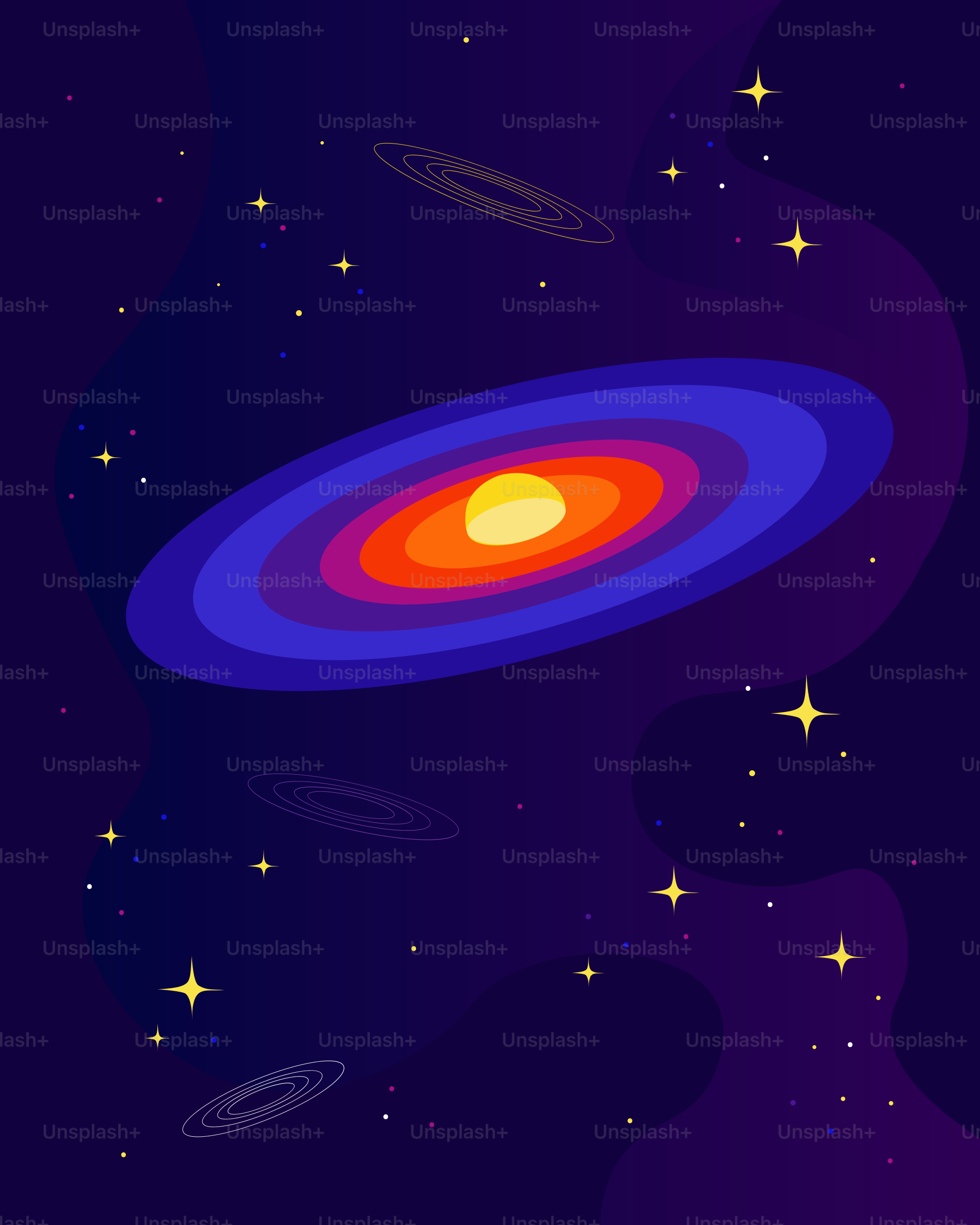 An image of a space scene with planets and stars