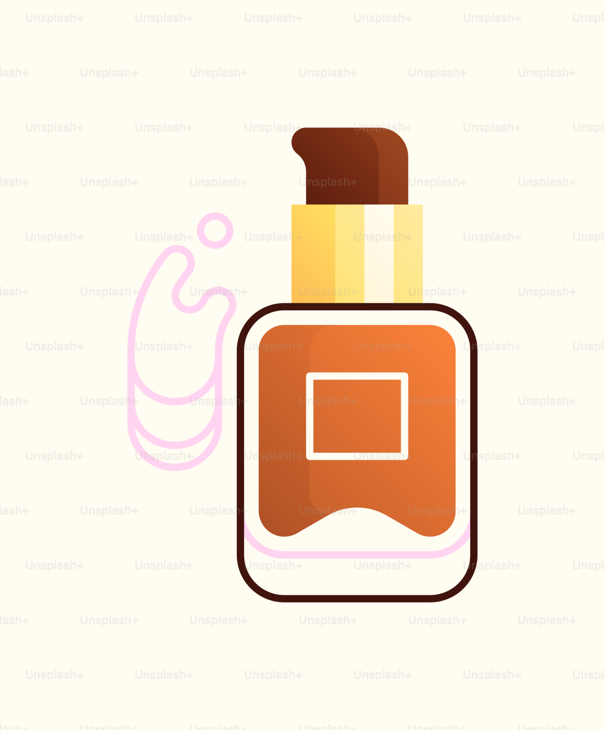 A bottle of liquid with a brown cap