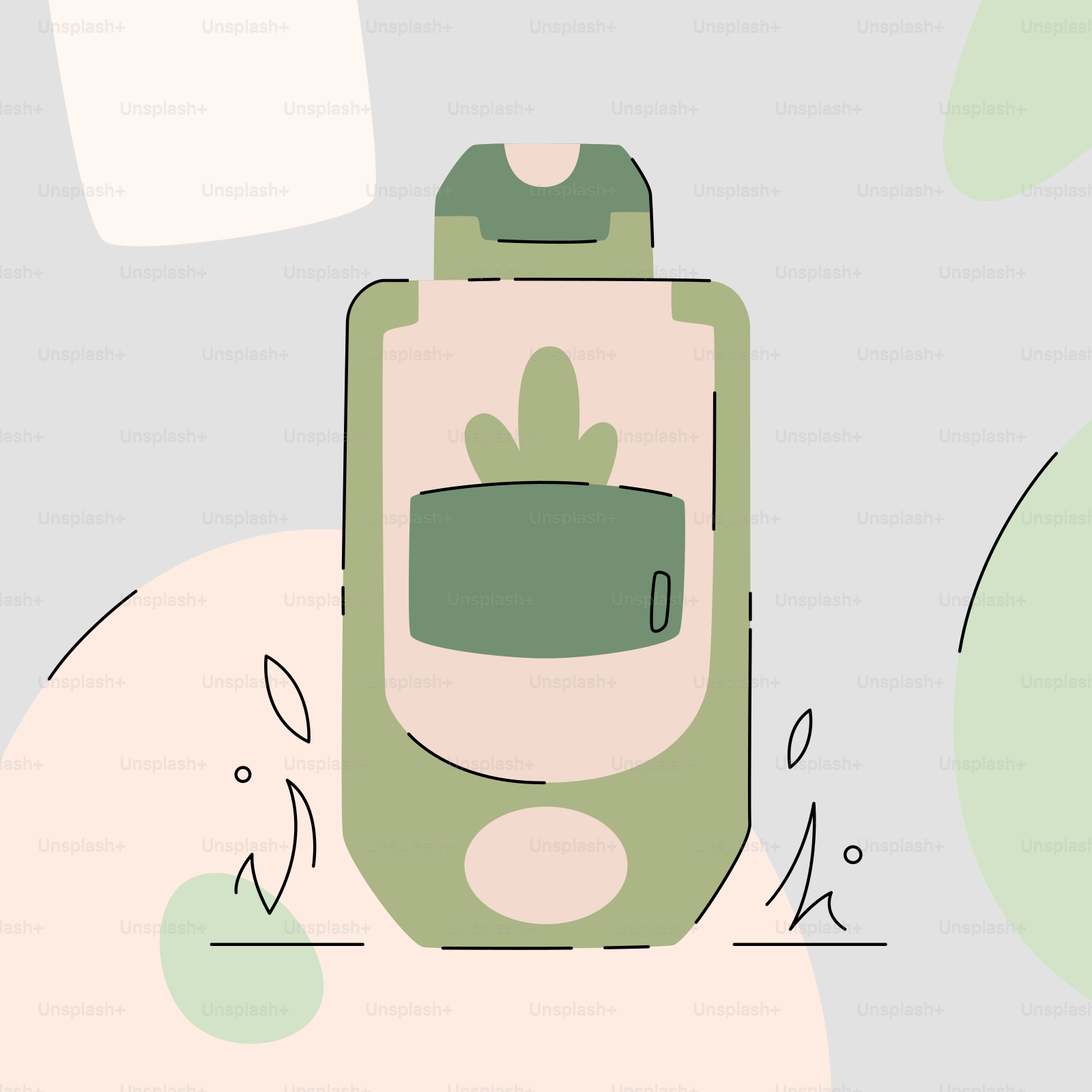 Un móvil con un lazo verde