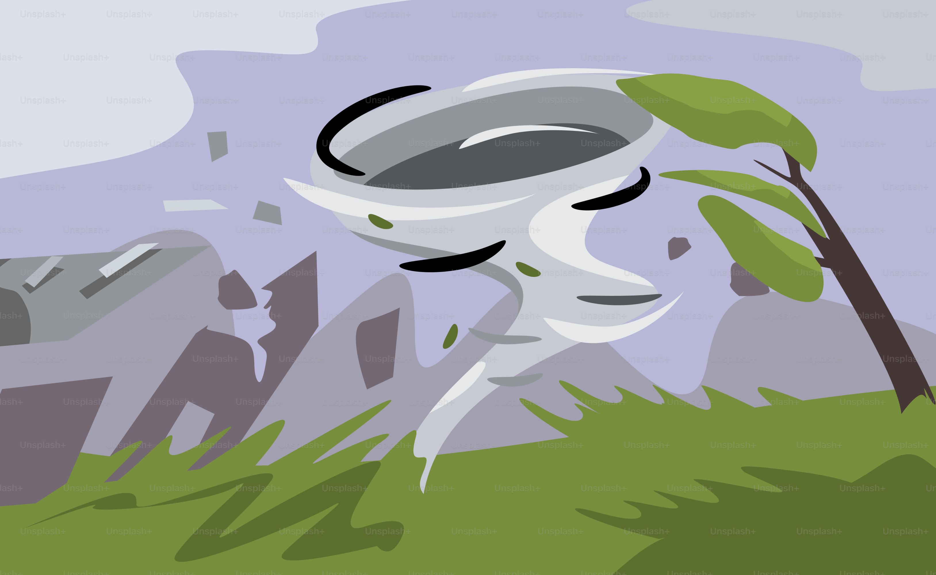 A cartoon of a flying object in the air