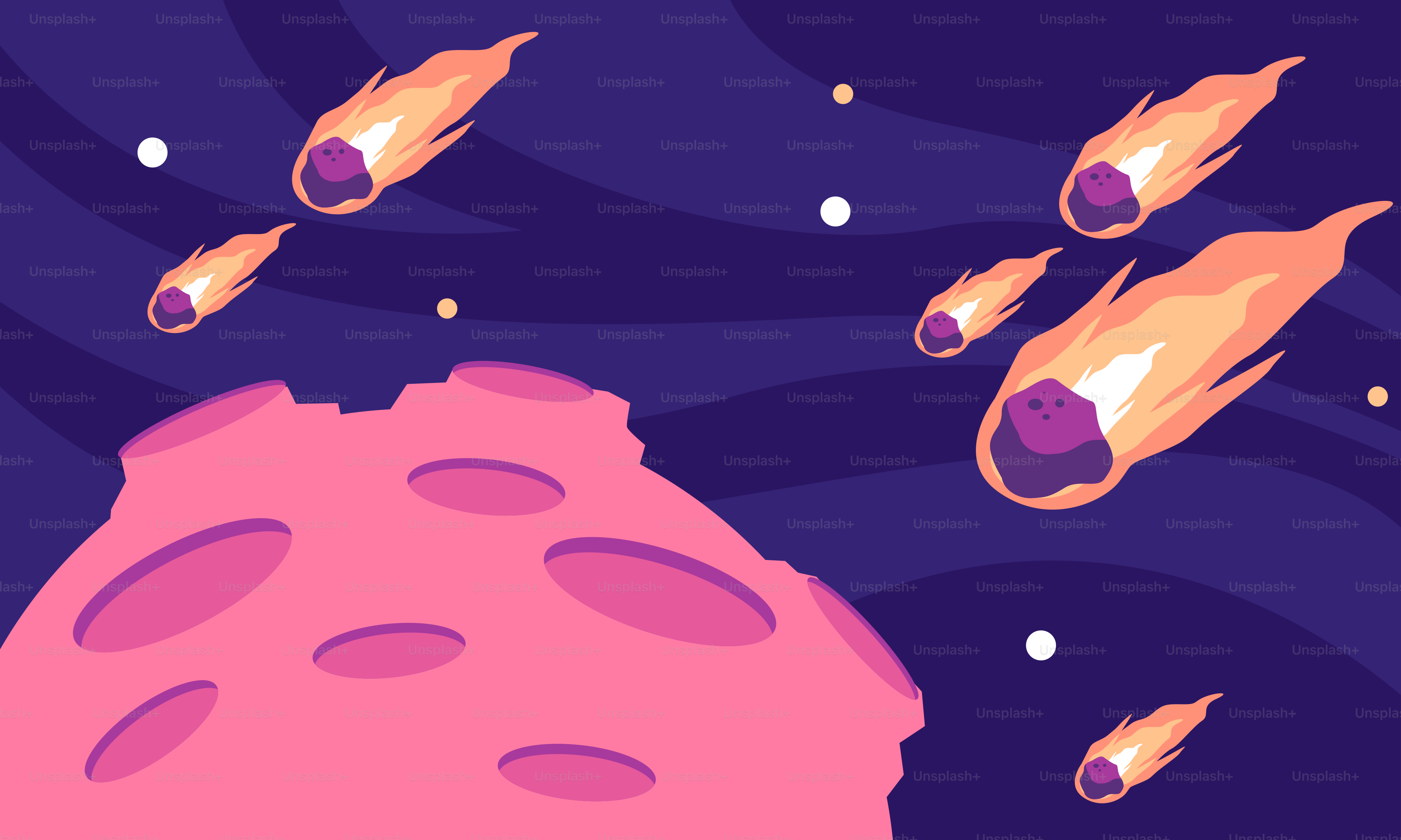 로켓이 날아다니는 우주 정거장 만화