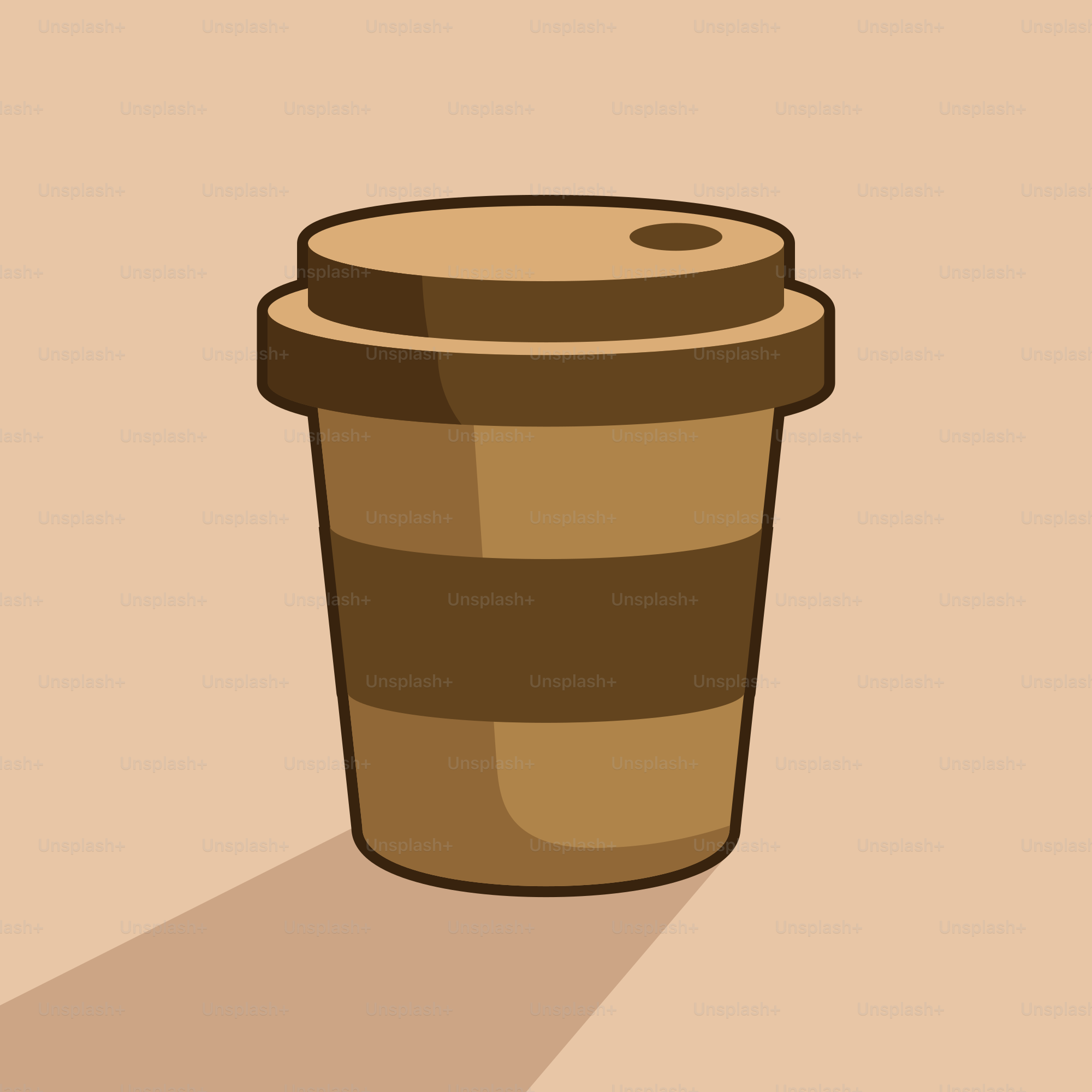 A coffee cup sitting on top of a table