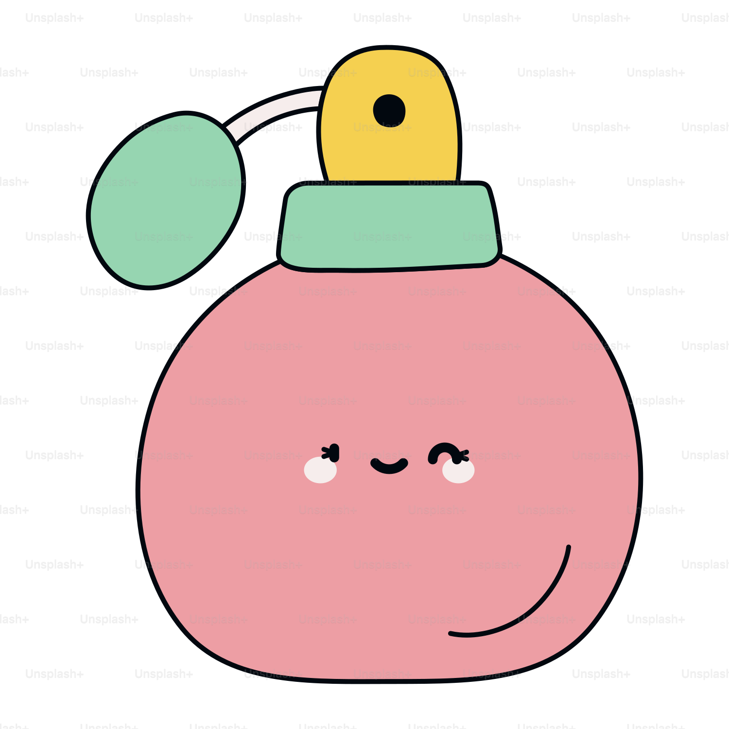 A bottle with a face drawn on it