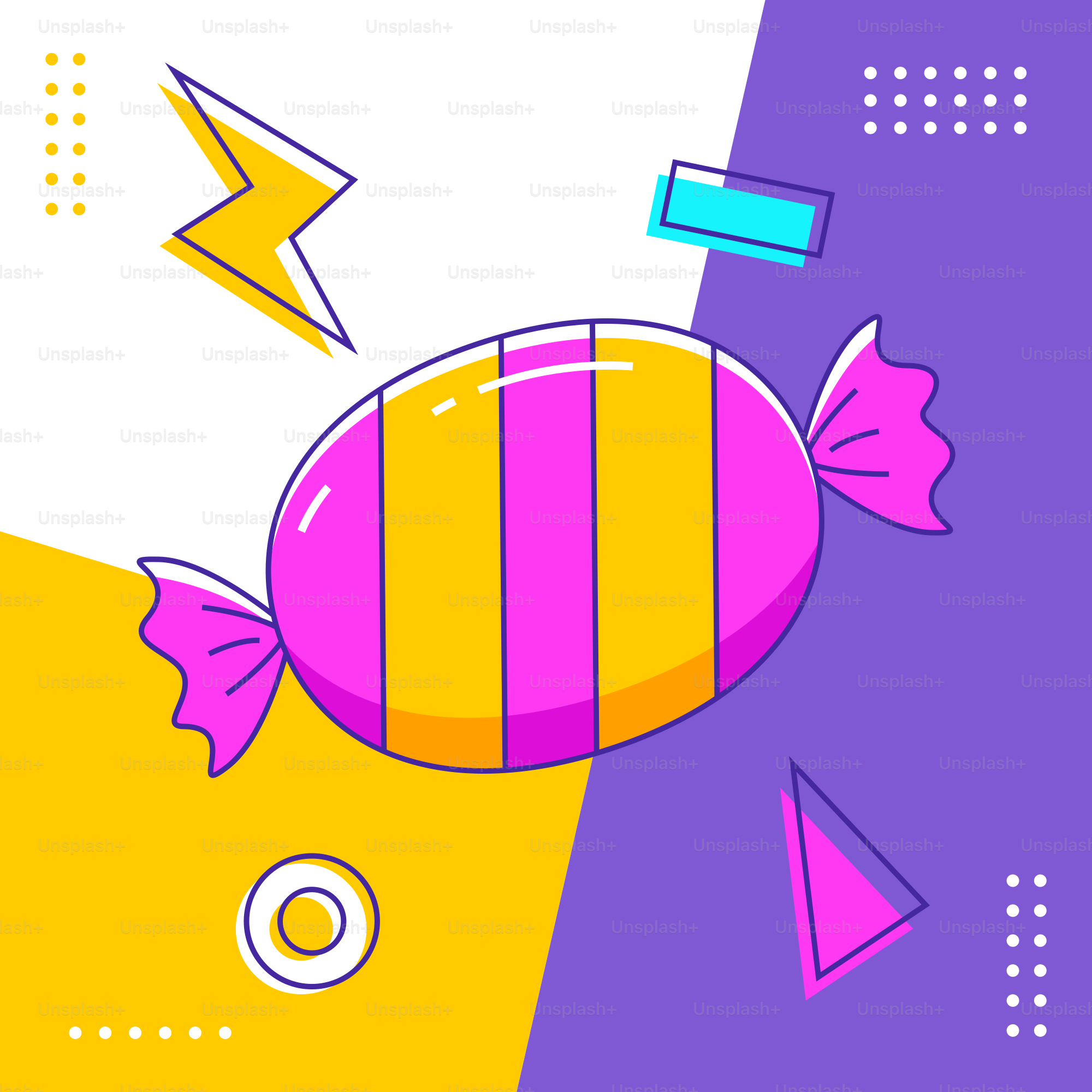 A colorful fish with a purple and yellow background