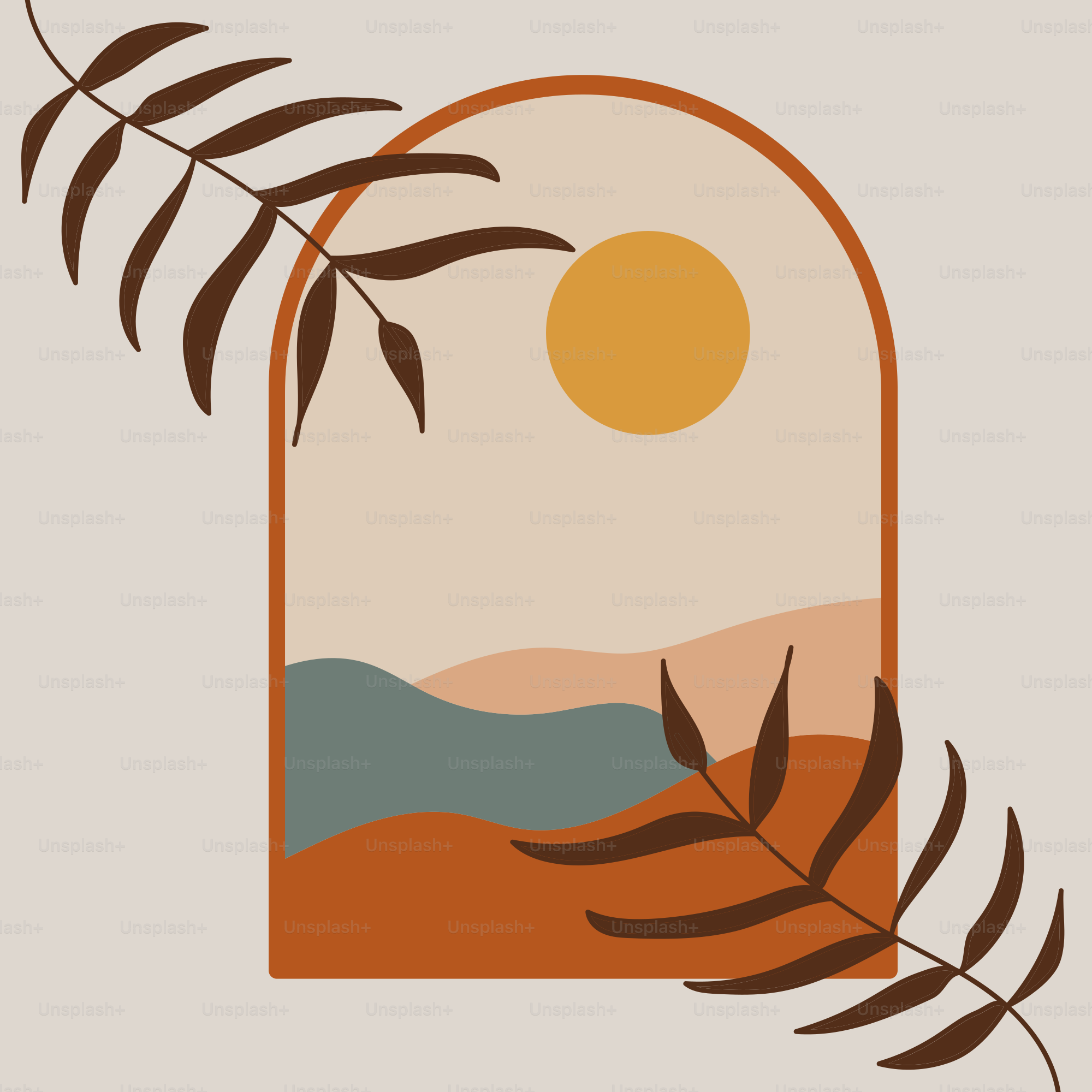 A picture of a window with a sunset in the background