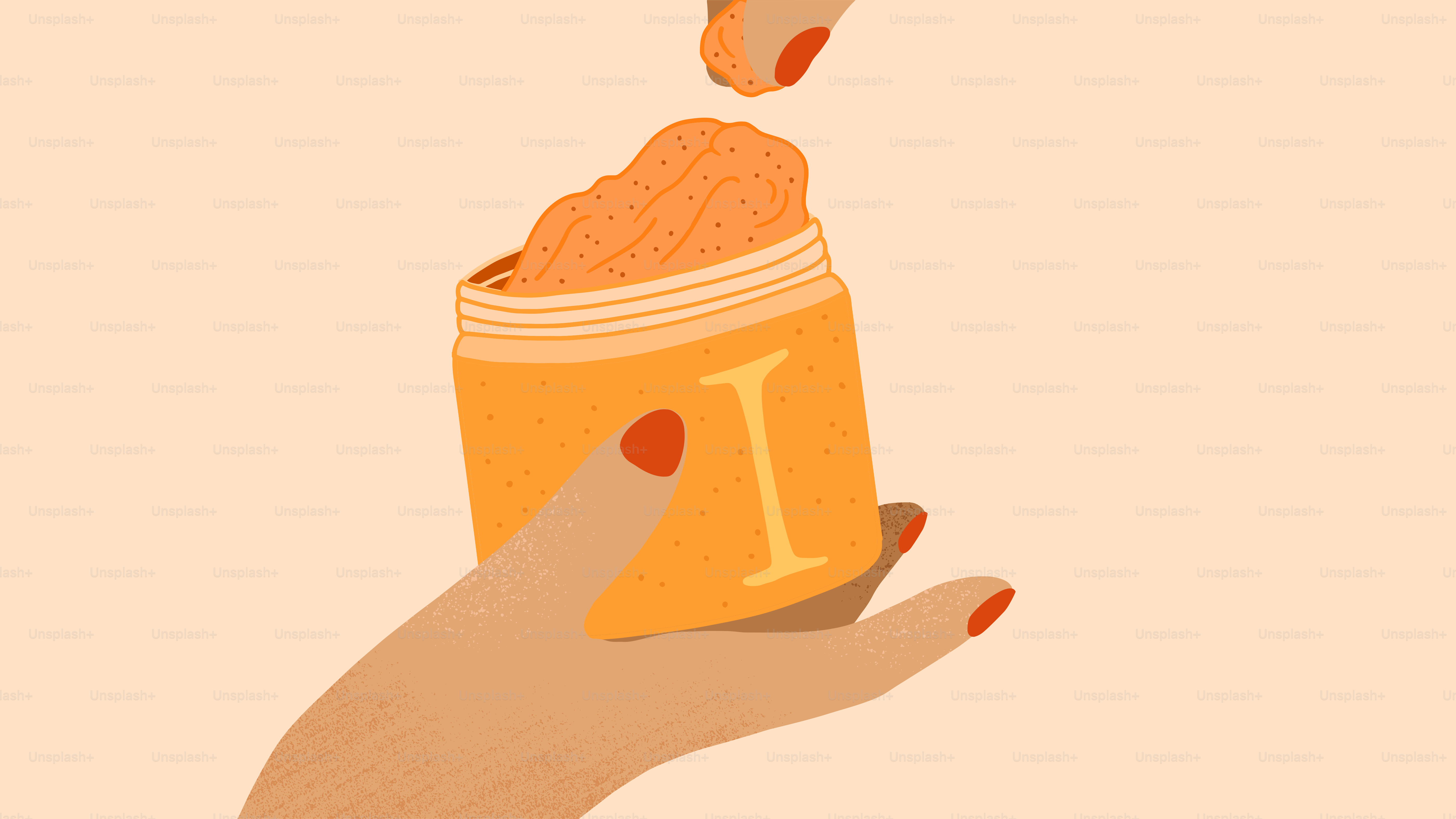 A hand holding a cup with a drink in it