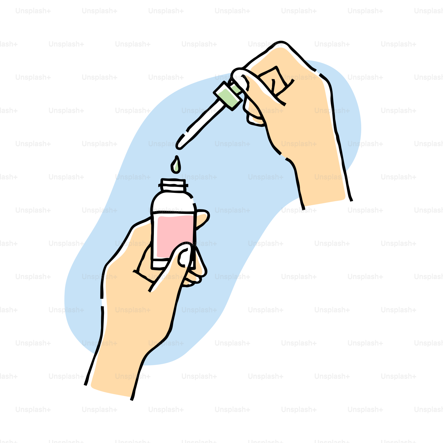 A hand holding a bottle of nail polish