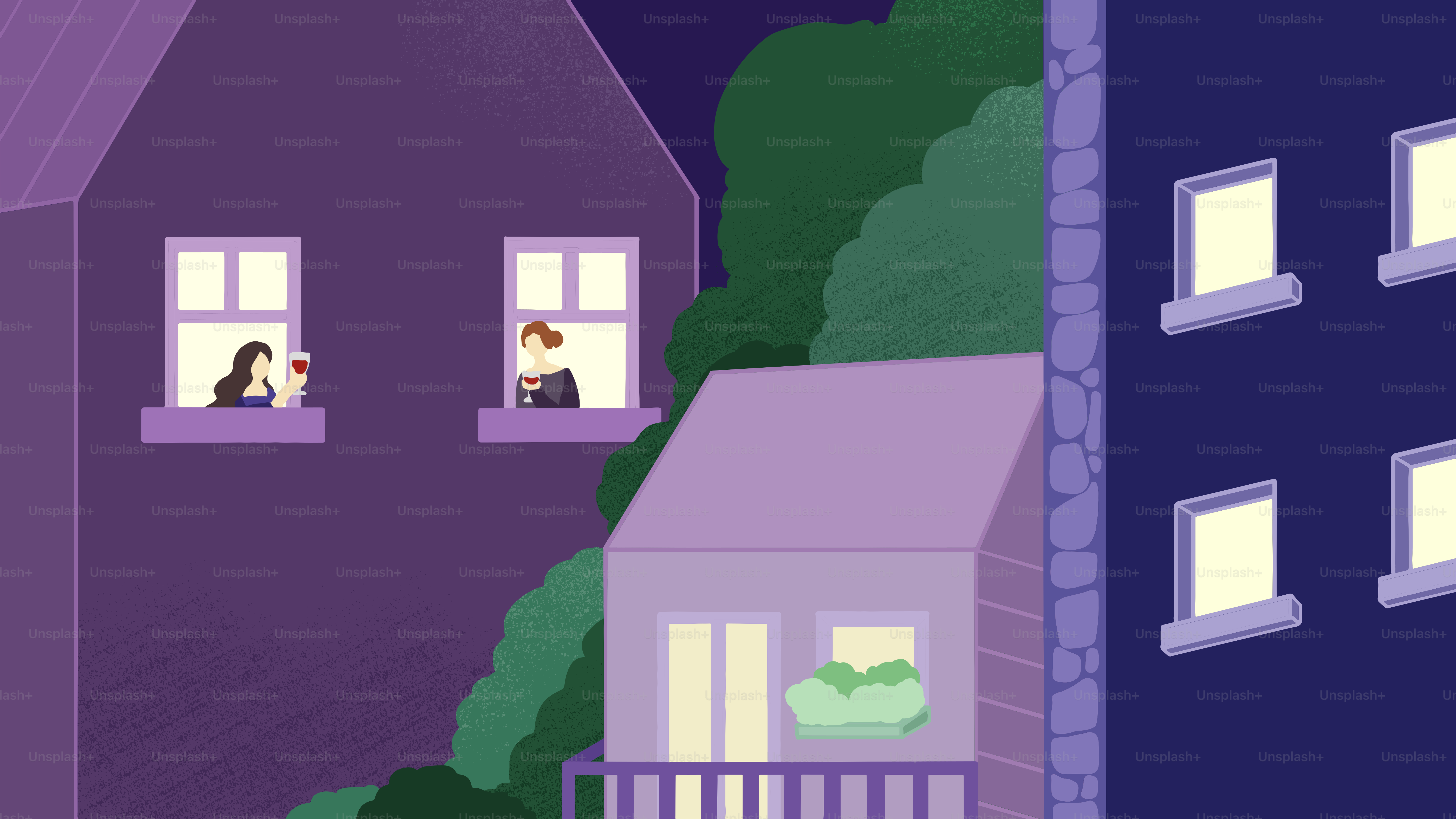 A couple of houses that are next to each other