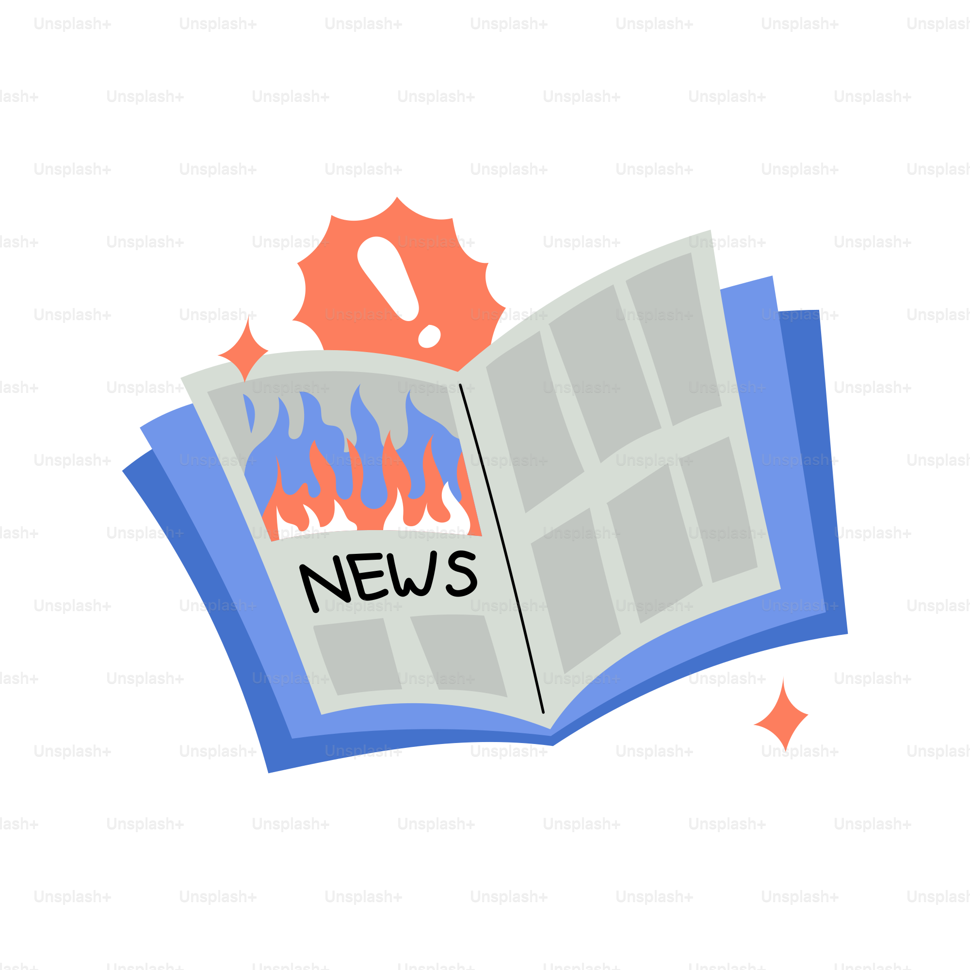 Um livro aberto com a palavra notícias